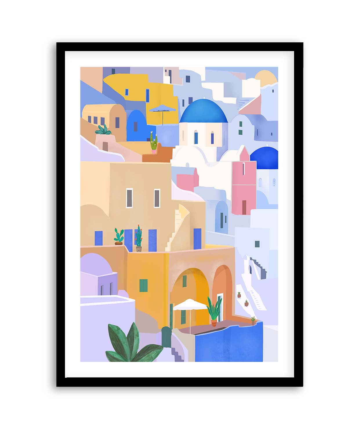 Santorini Greece By Petra Lizde | Art Print