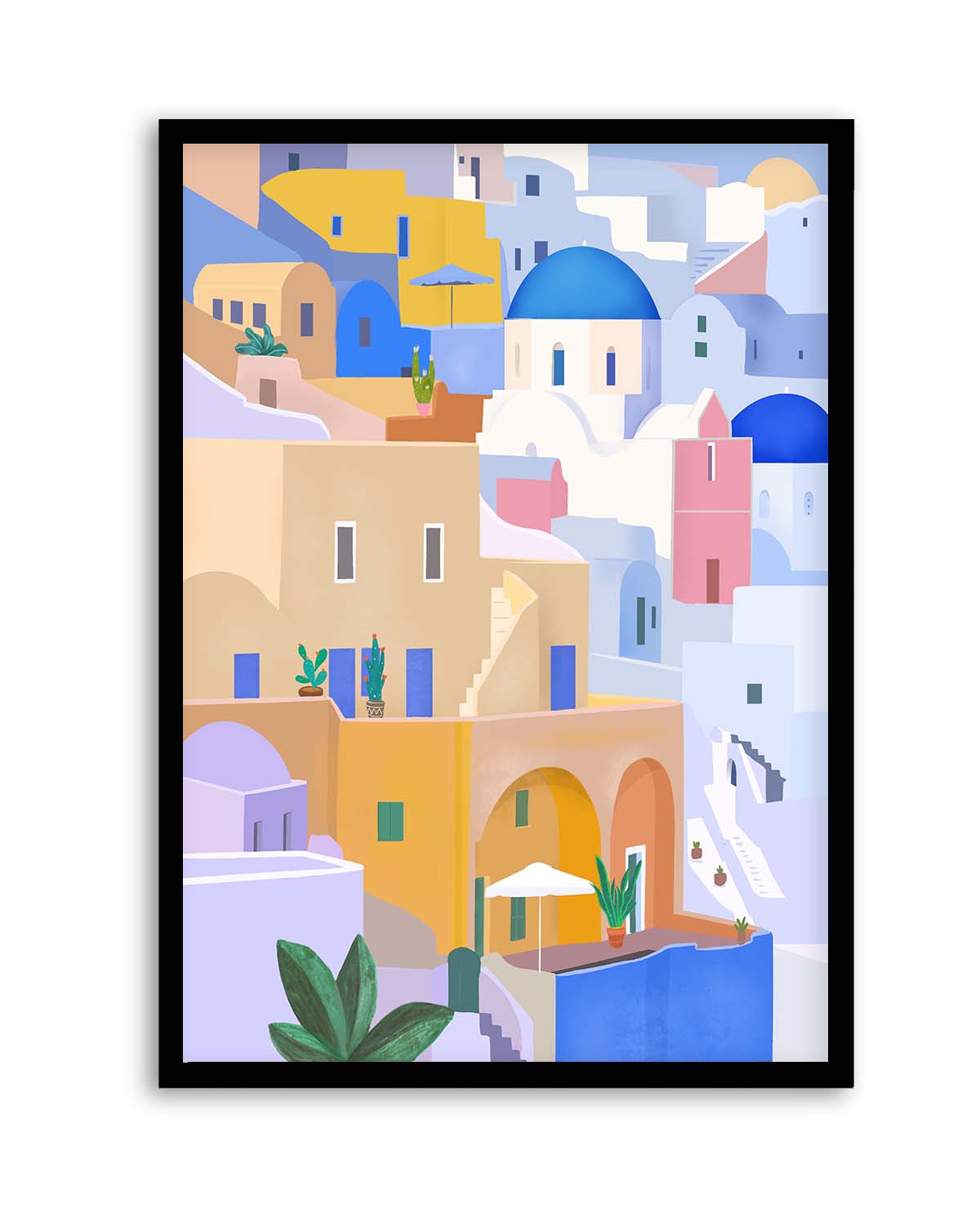 Santorini Greece By Petra Lizde | Art Print