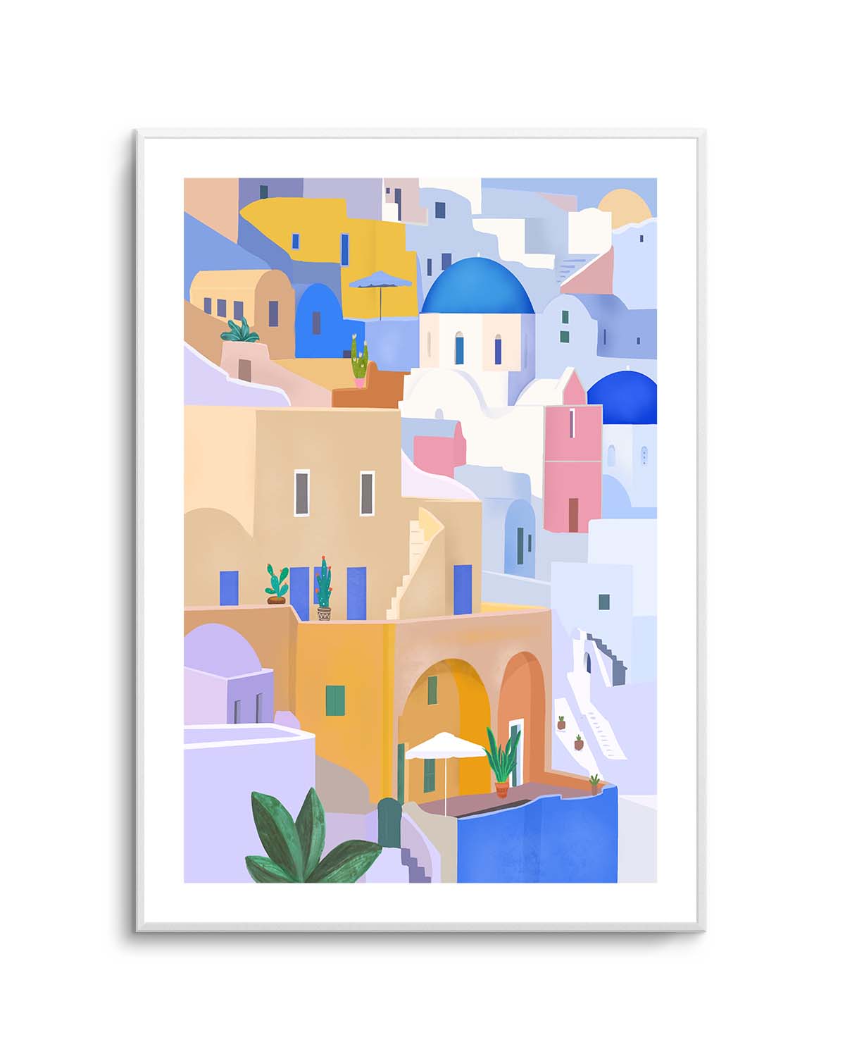 Santorini Greece By Petra Lizde | Art Print