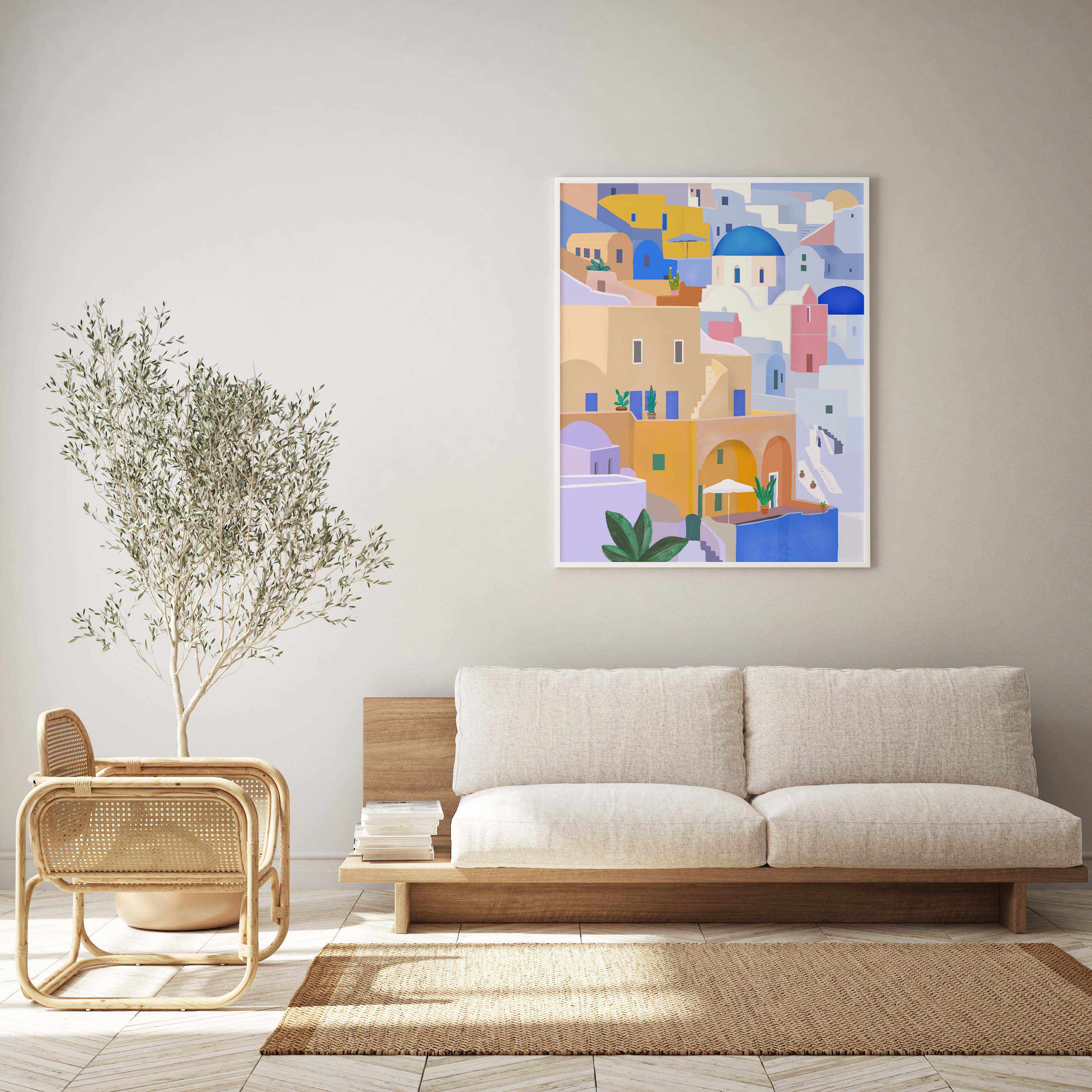 Santorini Greece By Petra Lizde | Art Print