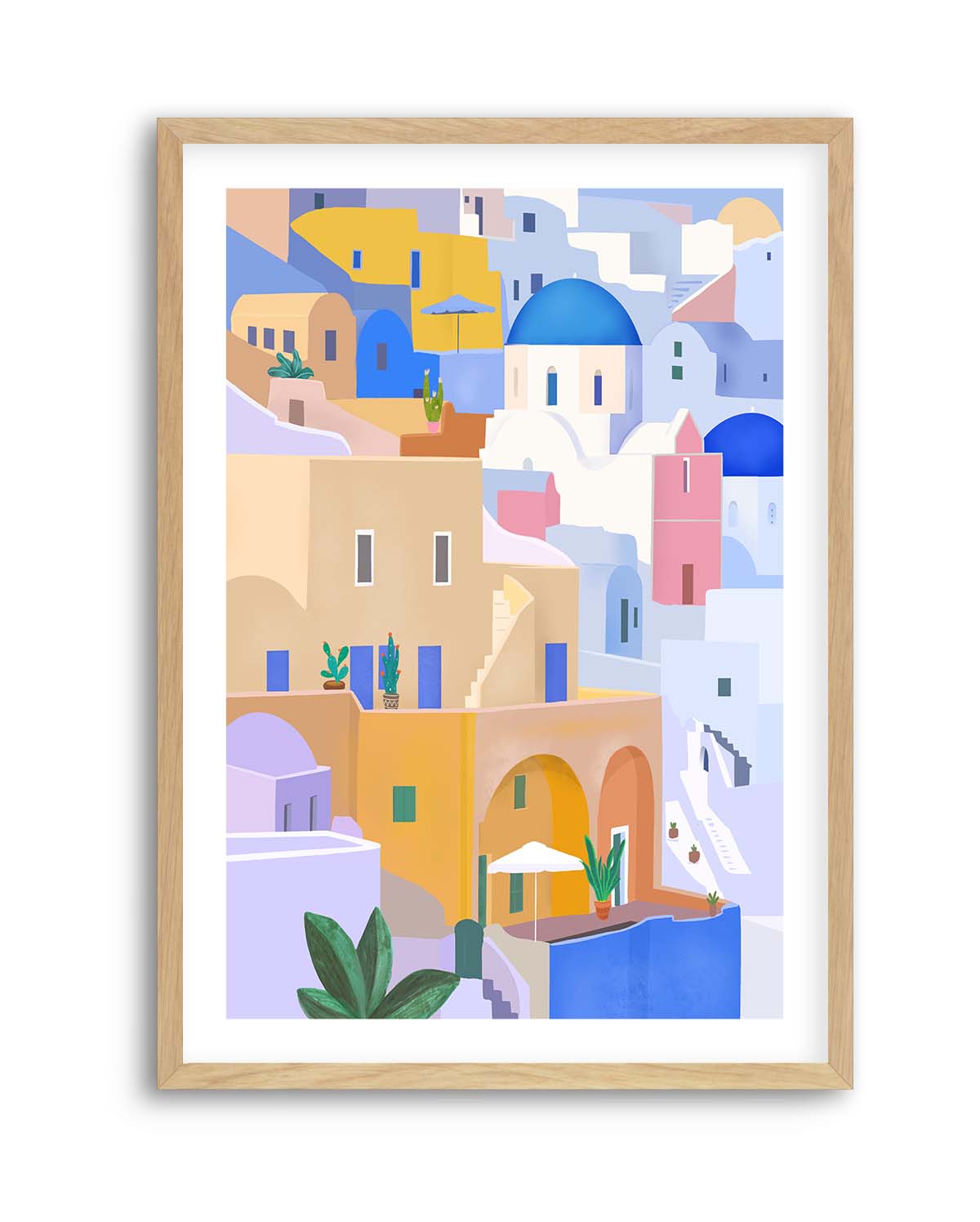 Santorini Greece By Petra Lizde | Art Print