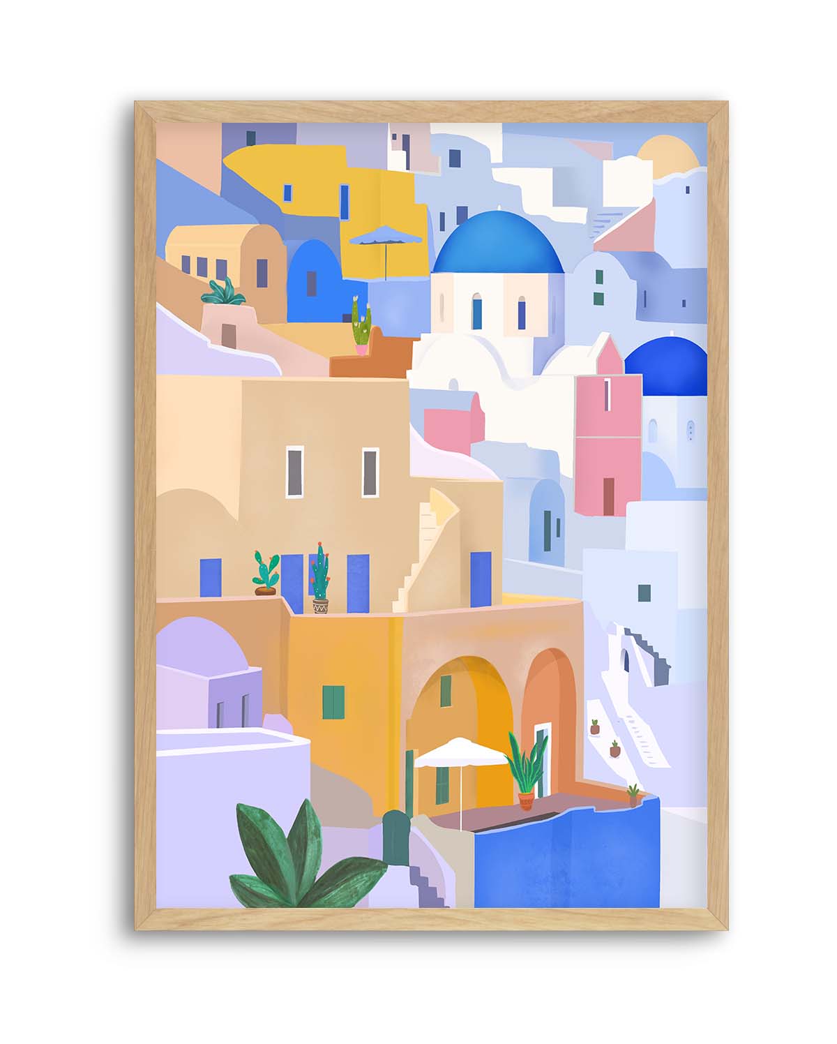 Santorini Greece By Petra Lizde | Art Print