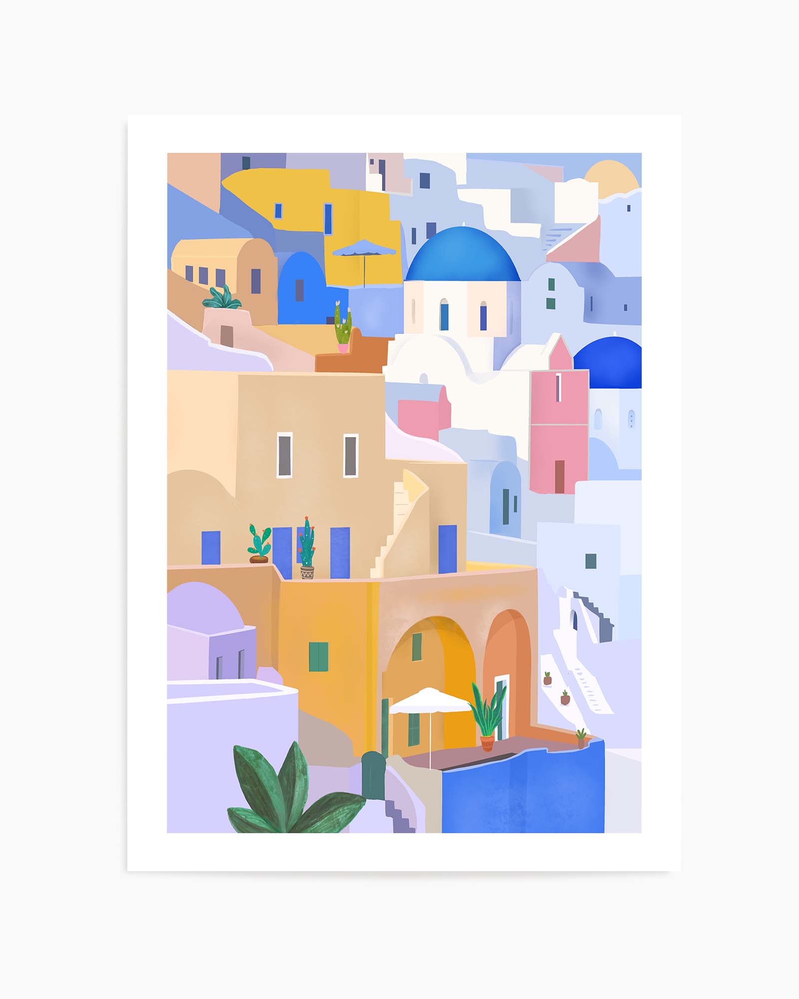 Santorini Greece By Petra Lizde | Art Print