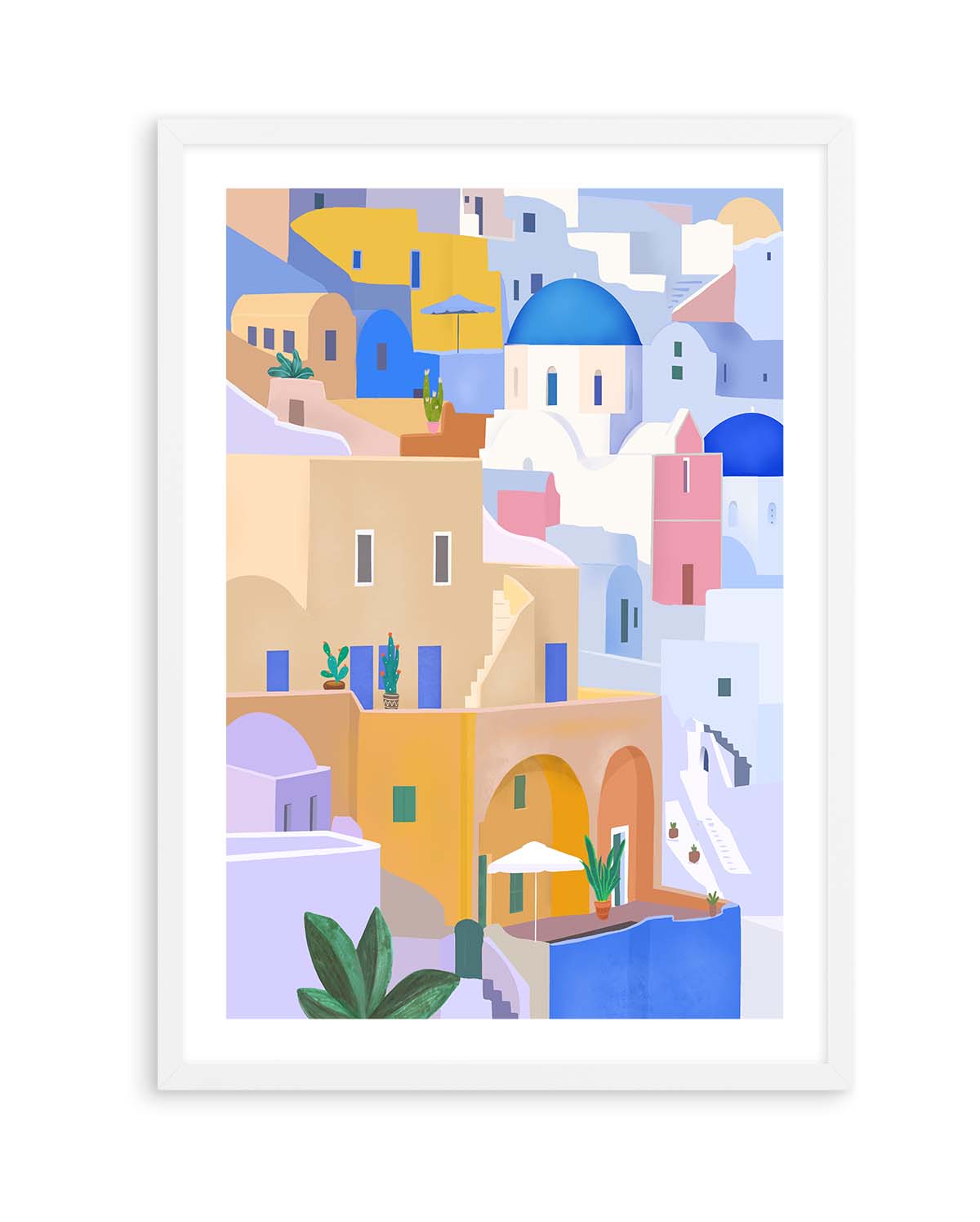 Santorini Greece By Petra Lizde | Art Print