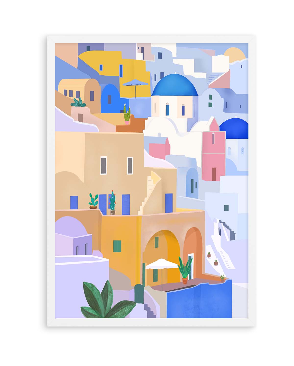 Santorini Greece By Petra Lizde | Art Print