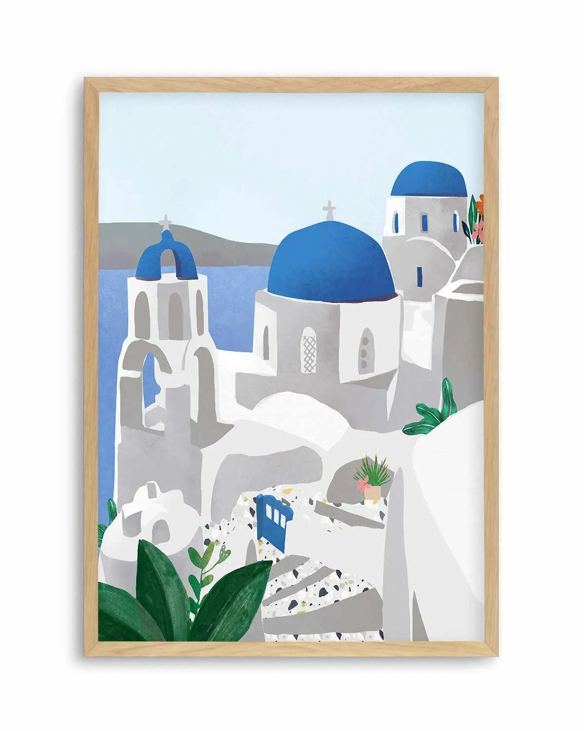 Santorini, Greece by Petra Lizde Art Print from Olive et Oriel where you can shop wallpaper and artworks online