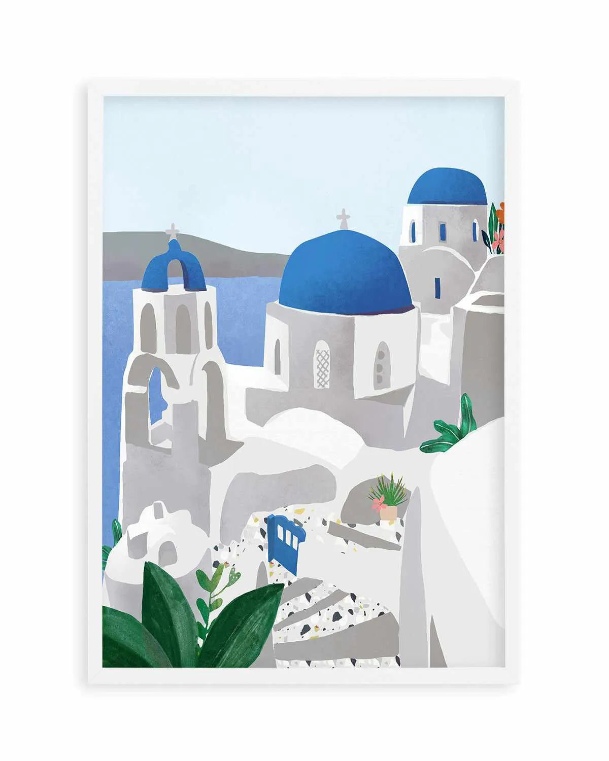 Santorini, Greece by Petra Lizde Art Print from Olive et Oriel where you can shop wallpaper and artworks online