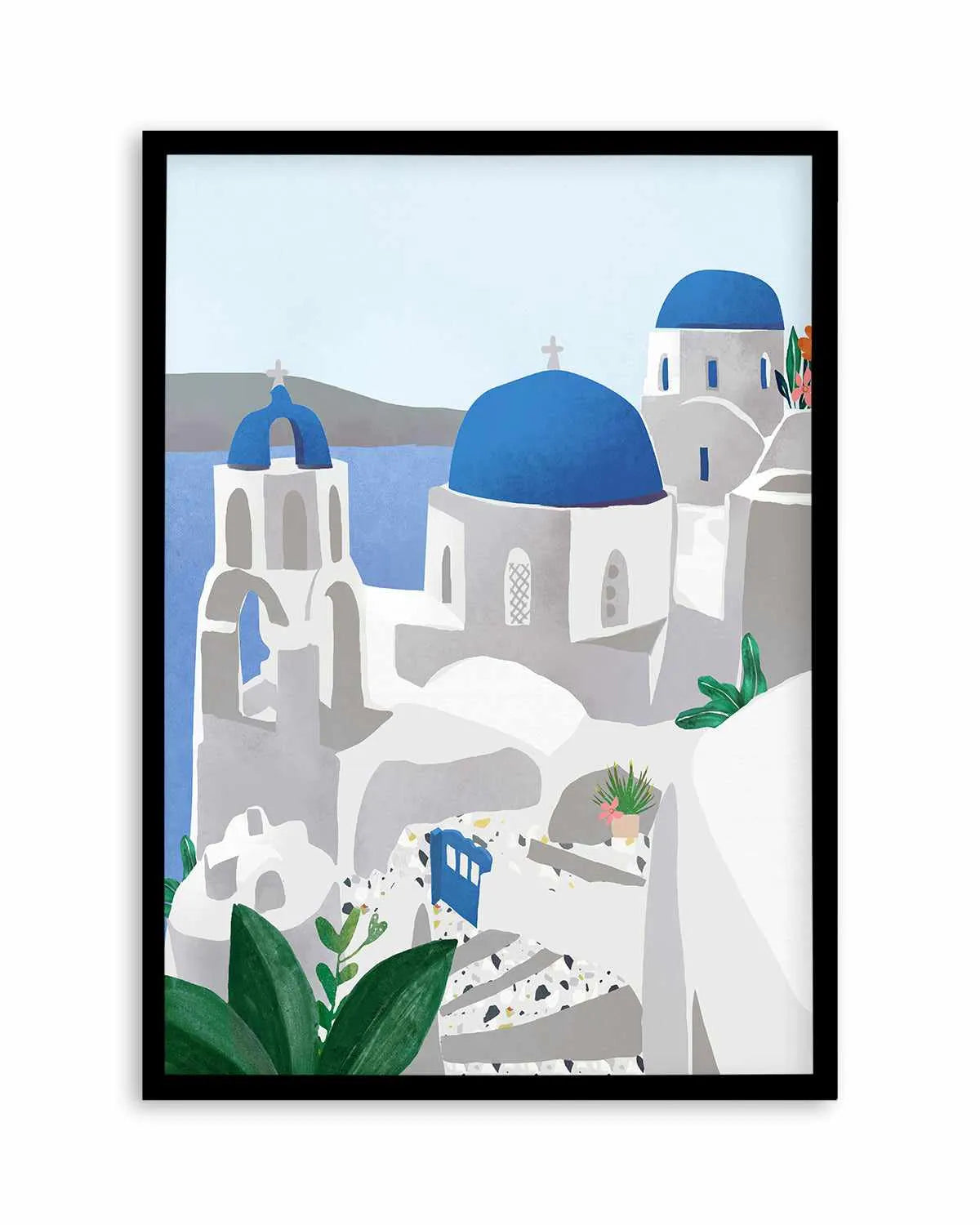 Santorini, Greece by Petra Lizde Art Print from Olive et Oriel where you can shop wallpaper and artworks online