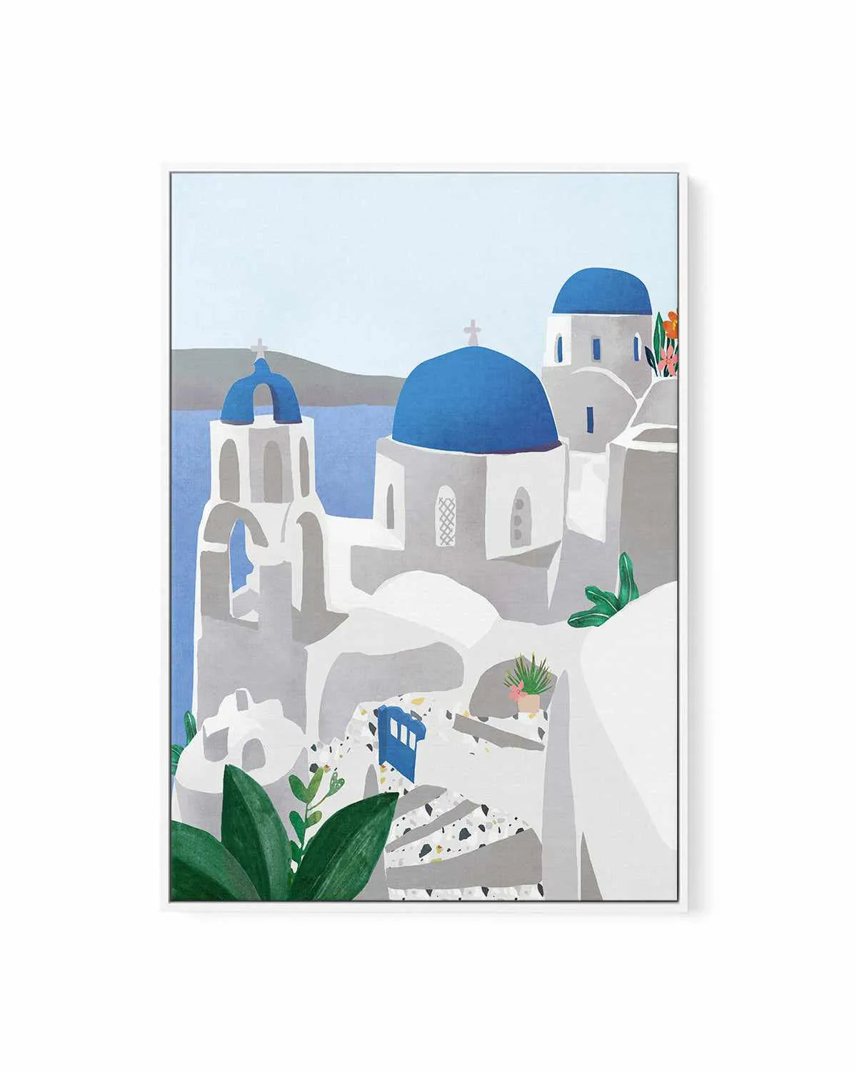 Santorini, Greece by Petra Lizde | Framed Canvas Art Print from Olive et Oriel where you can shop wallpaper and artworks online