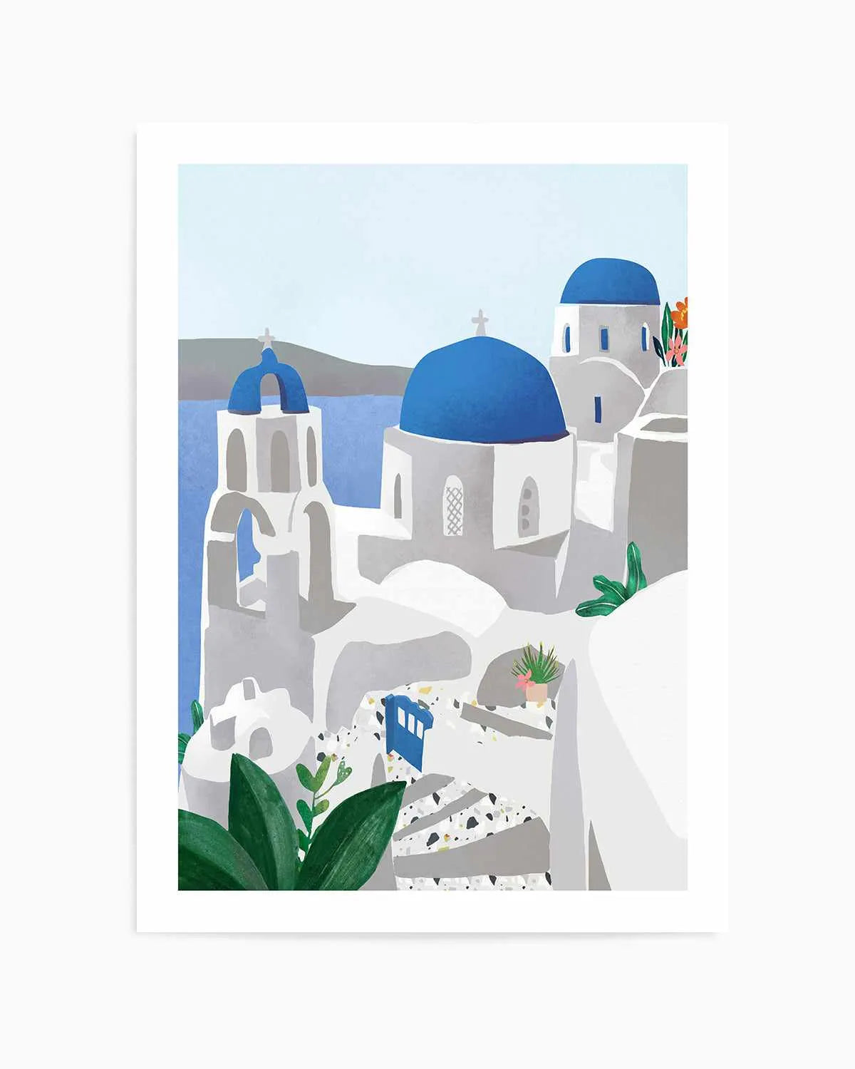 Santorini, Greece by Petra Lizde Art Print from Olive et Oriel where you can shop wallpaper and artworks online