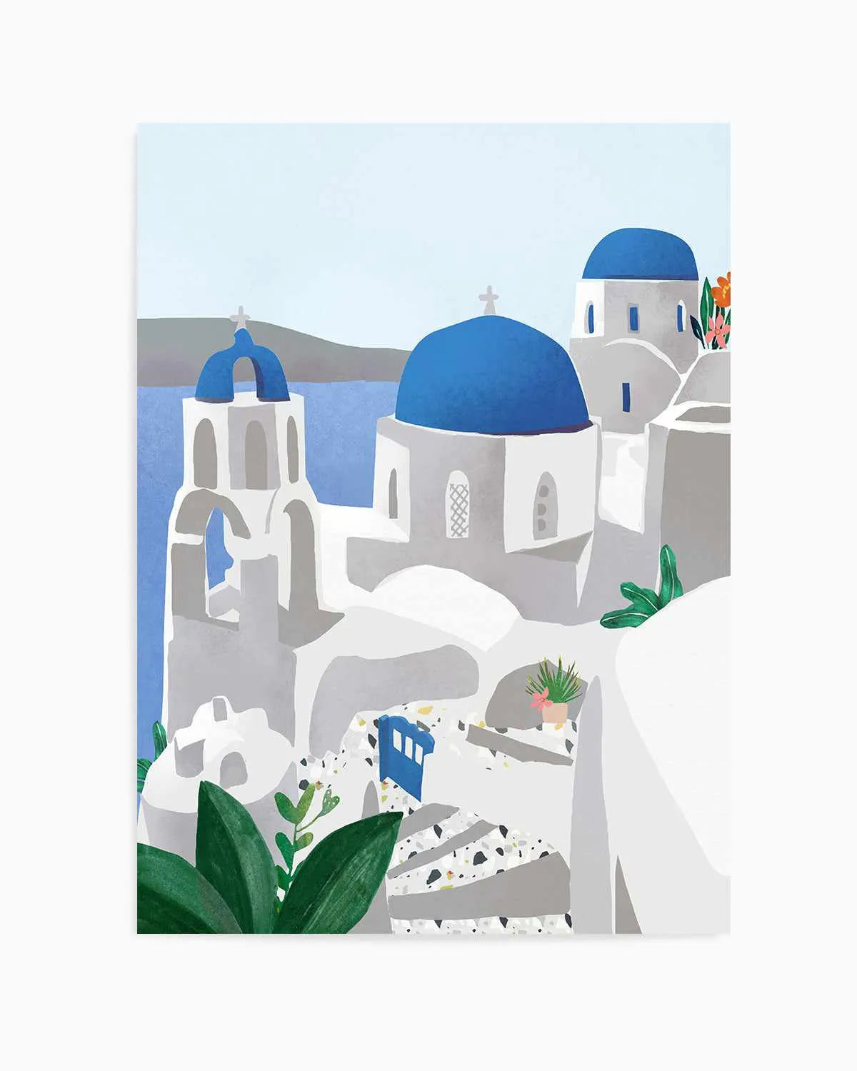 Santorini, Greece by Petra Lizde Art Print from Olive et Oriel where you can shop wallpaper and artworks online