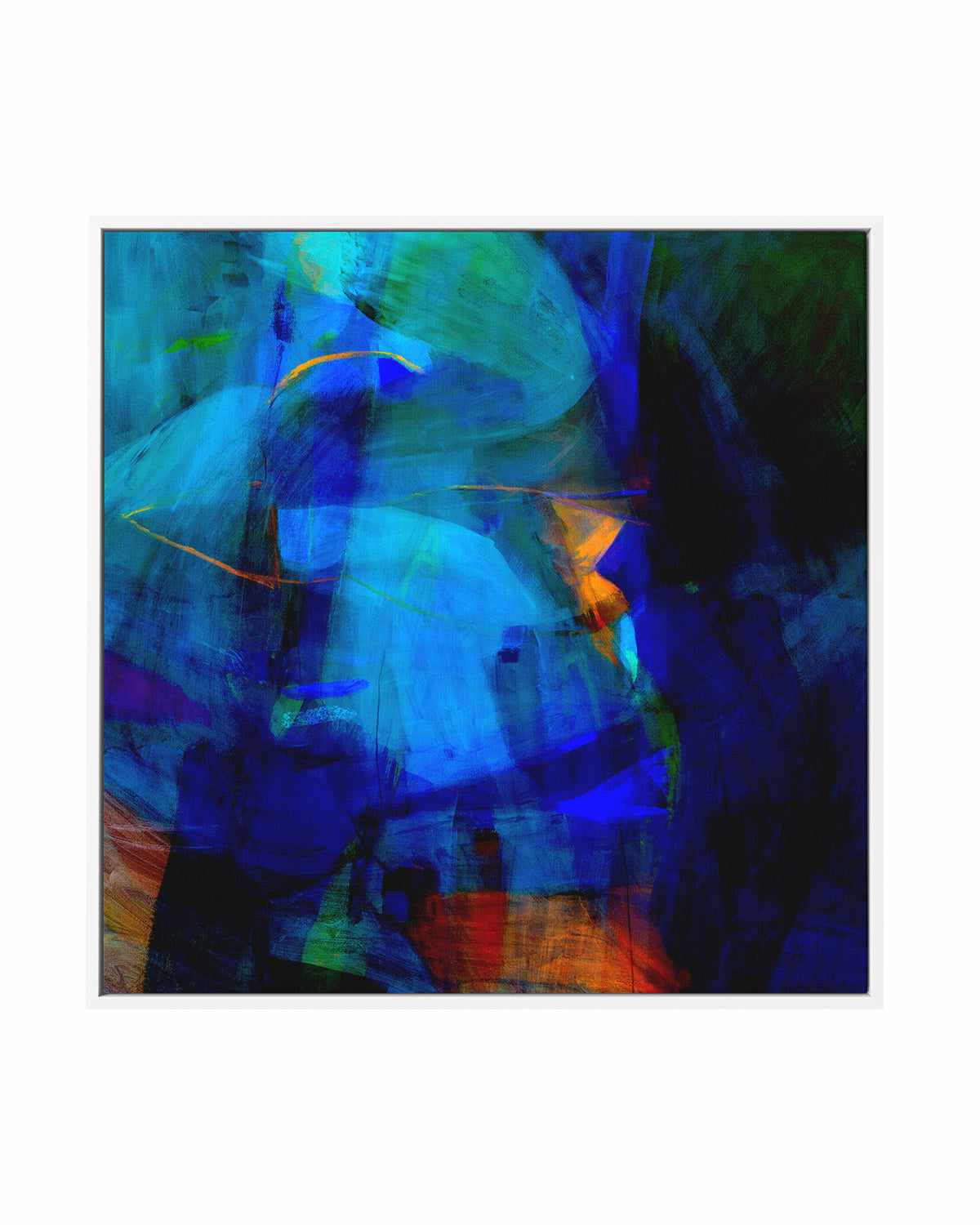 Sapphire by Antonia Tzenova | Framed Canvas Art Print