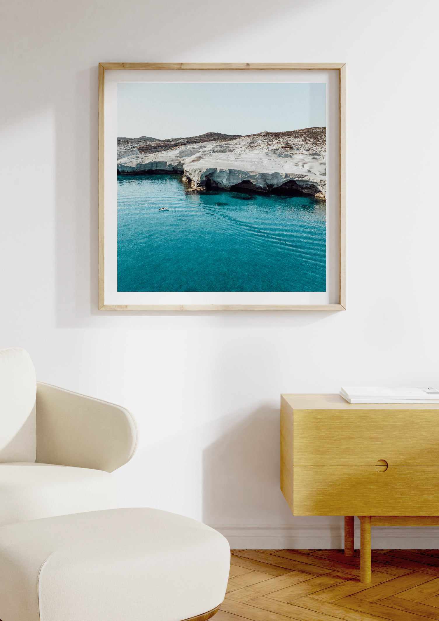 Sarakiniko Boating, Milos | Art Print