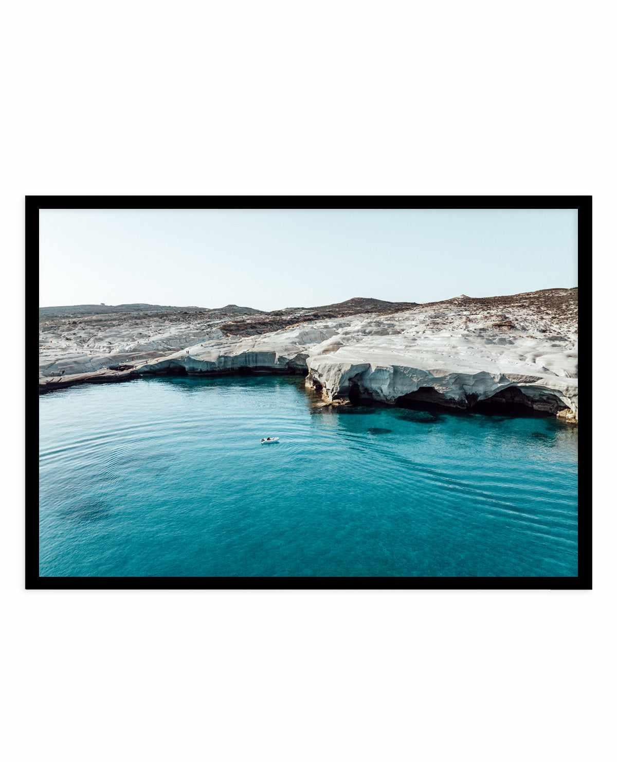 Sarakiniko Boating, Milos LS by Michael Geercke | Art Print from Olive et Oriel where you can shop wallpaper and artworks online