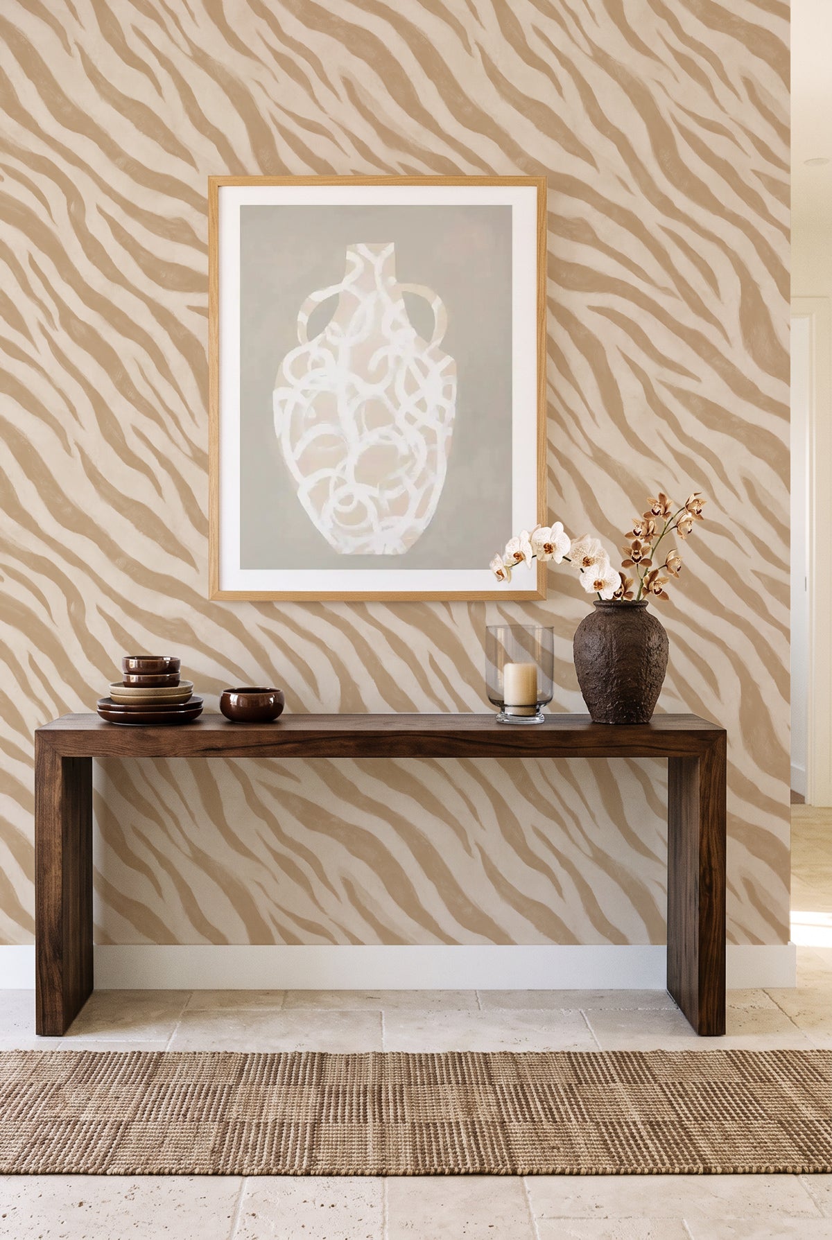Savannah Organic Stripe Wallpaper