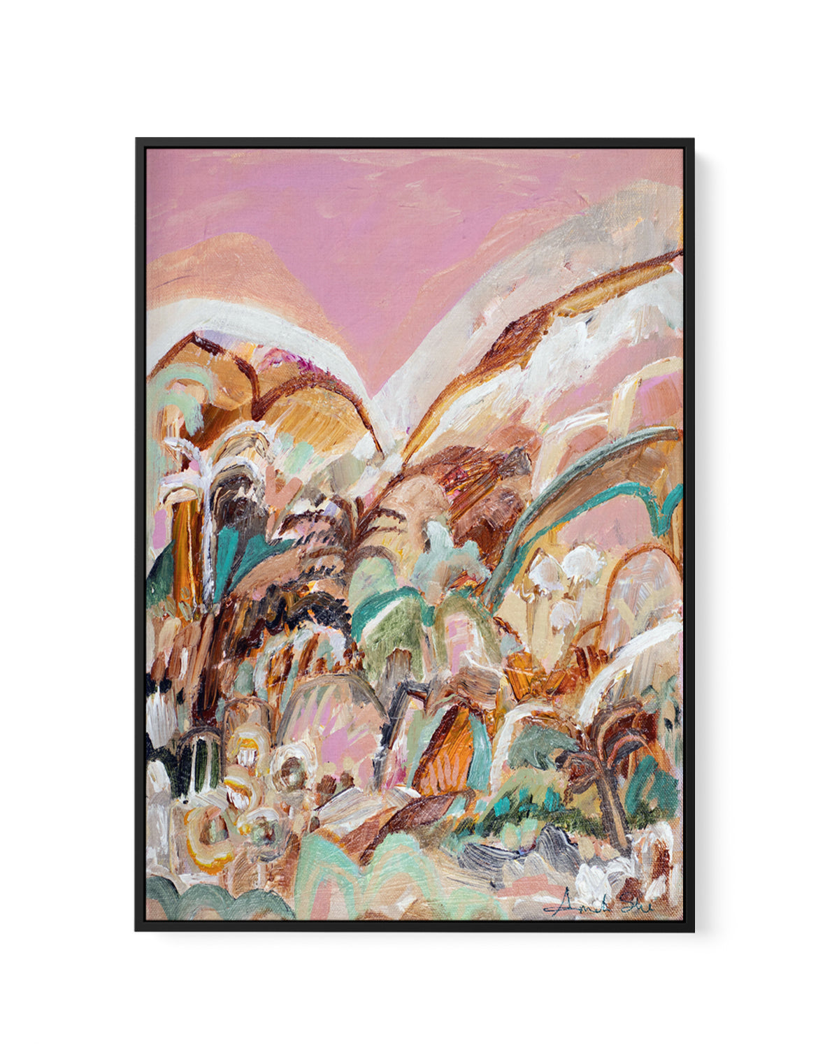 Say No More by Amanda Skye | Framed Canvas Art Print from Olive et Oriel where you can shop wallpaper and artworks online