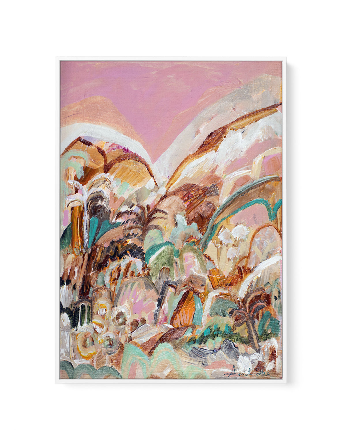 Say No More by Amanda Skye | Framed Canvas Art Print from Olive et Oriel where you can shop wallpaper and artworks online