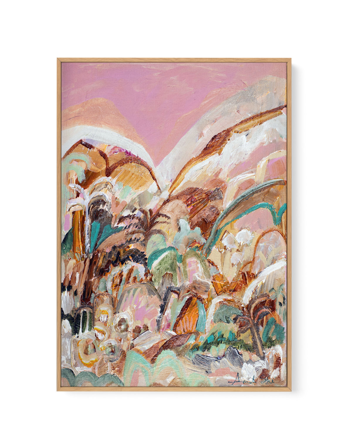 Say No More by Amanda Skye | Framed Canvas Art Print from Olive et Oriel where you can shop wallpaper and artworks online