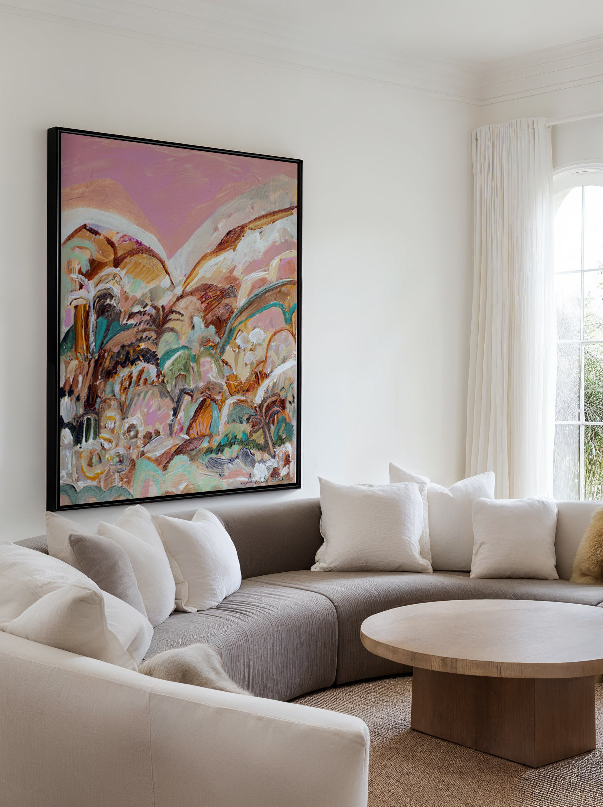 Say No More by Amanda Skye | Framed Canvas Art Print from Olive et Oriel where you can shop wallpaper and artworks online