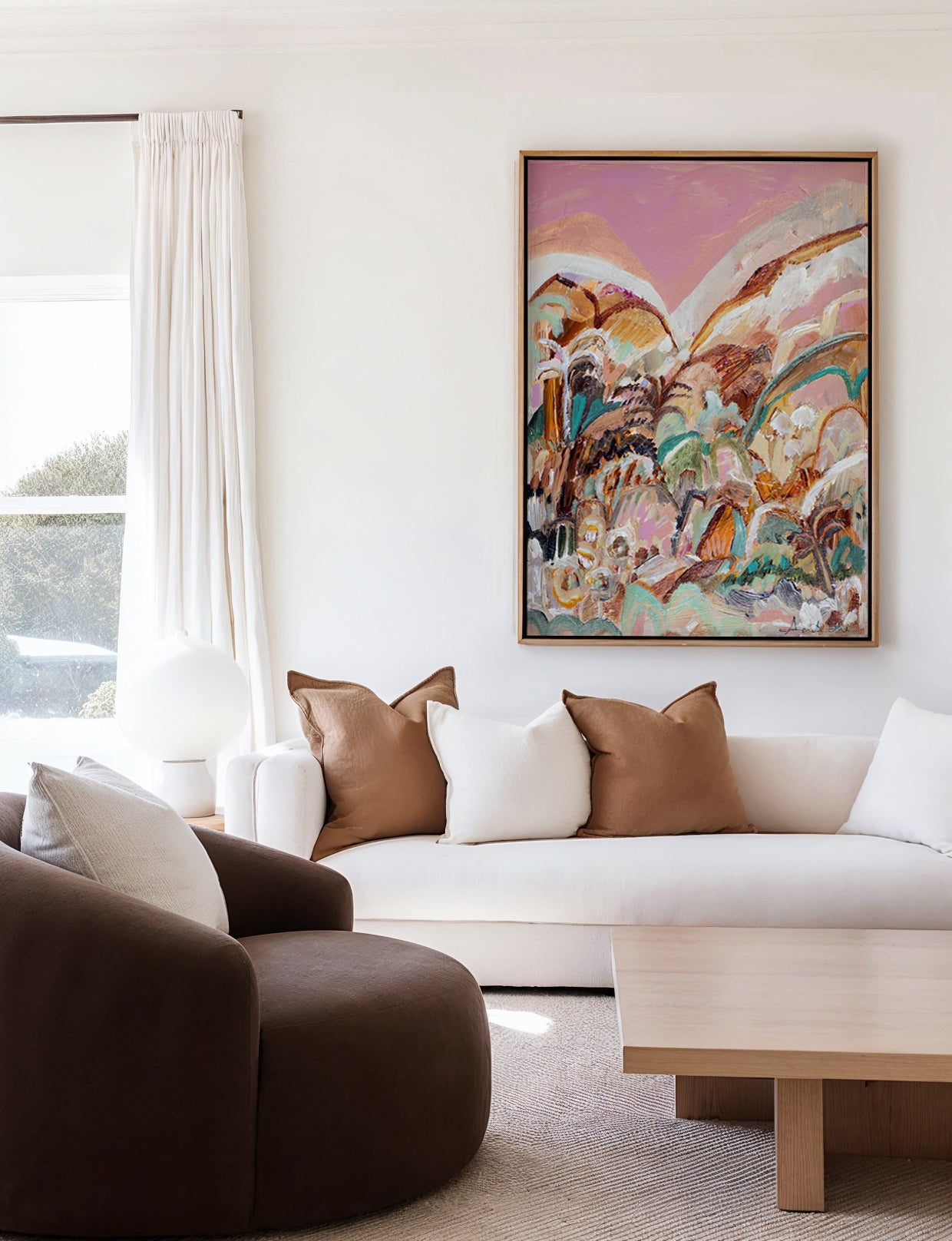 Say No More by Amanda Skye | Framed Canvas Art Print from Olive et Oriel where you can shop wallpaper and artworks online