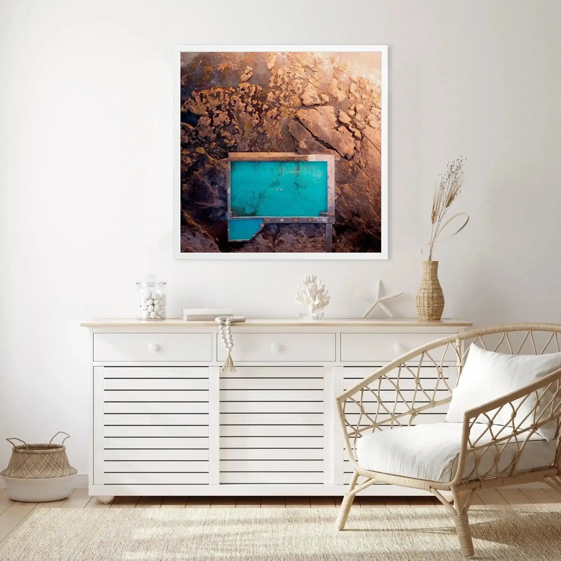 Scarborough Pool, WA | SQ Art Print-PRINT-Olive et Oriel-Olive et Oriel-Buy-Australian-Art-Prints-Online-with-Olive-et-Oriel-Your-Artwork-Specialists-Austrailia-Decorate-With-Coastal-Photo-Wall-Art-Prints-From-Our-Beach-House-Artwork-Collection-Fine-Poster-and-Framed-Artwork