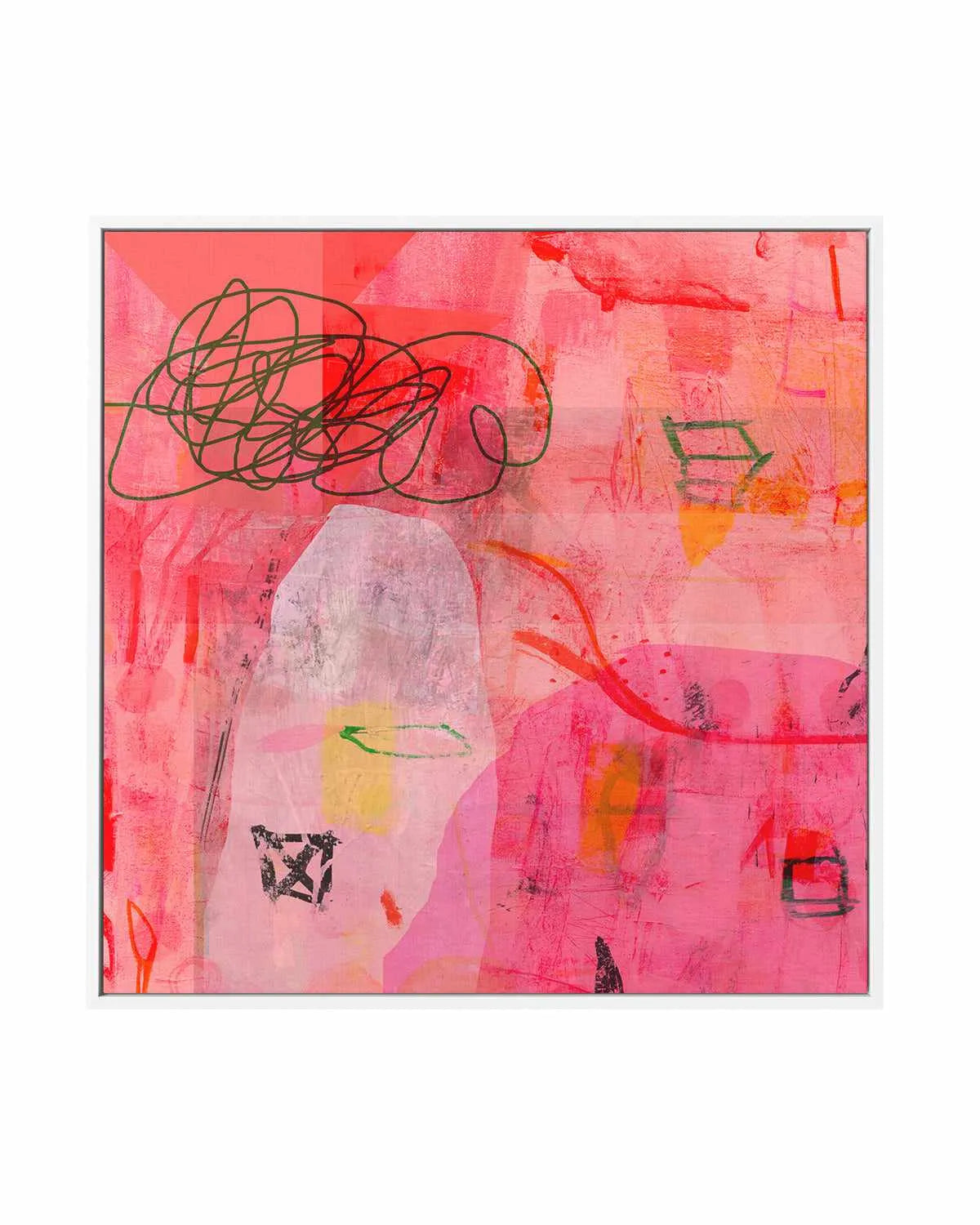 Scarlet Glaze by Antonia Tzenova | Framed Canvas Art Print from Olive et Oriel where you can shop wallpaper and artworks online