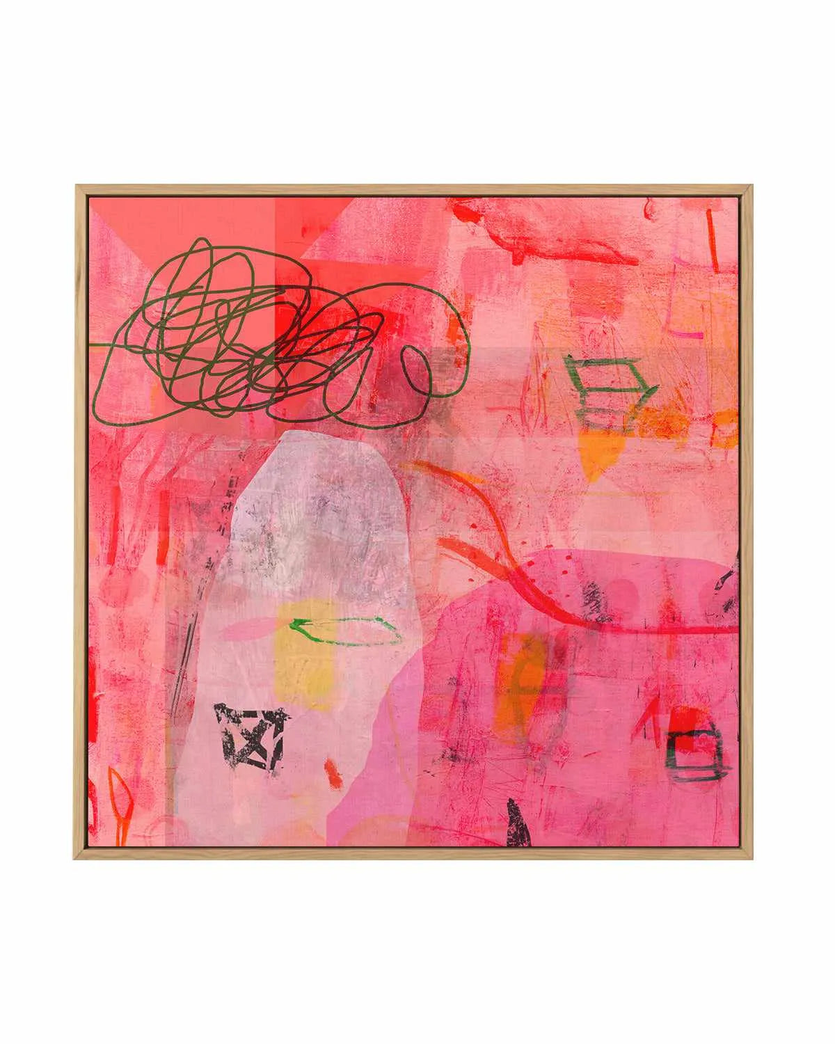 Scarlet Glaze by Antonia Tzenova | Framed Canvas Art Print from Olive et Oriel where you can shop wallpaper and artworks online