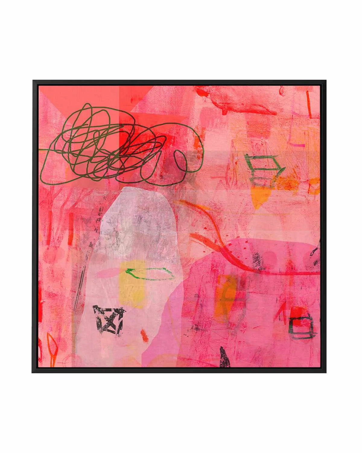 Scarlet Glaze by Antonia Tzenova | Framed Canvas Art Print from Olive et Oriel where you can shop wallpaper and artworks online