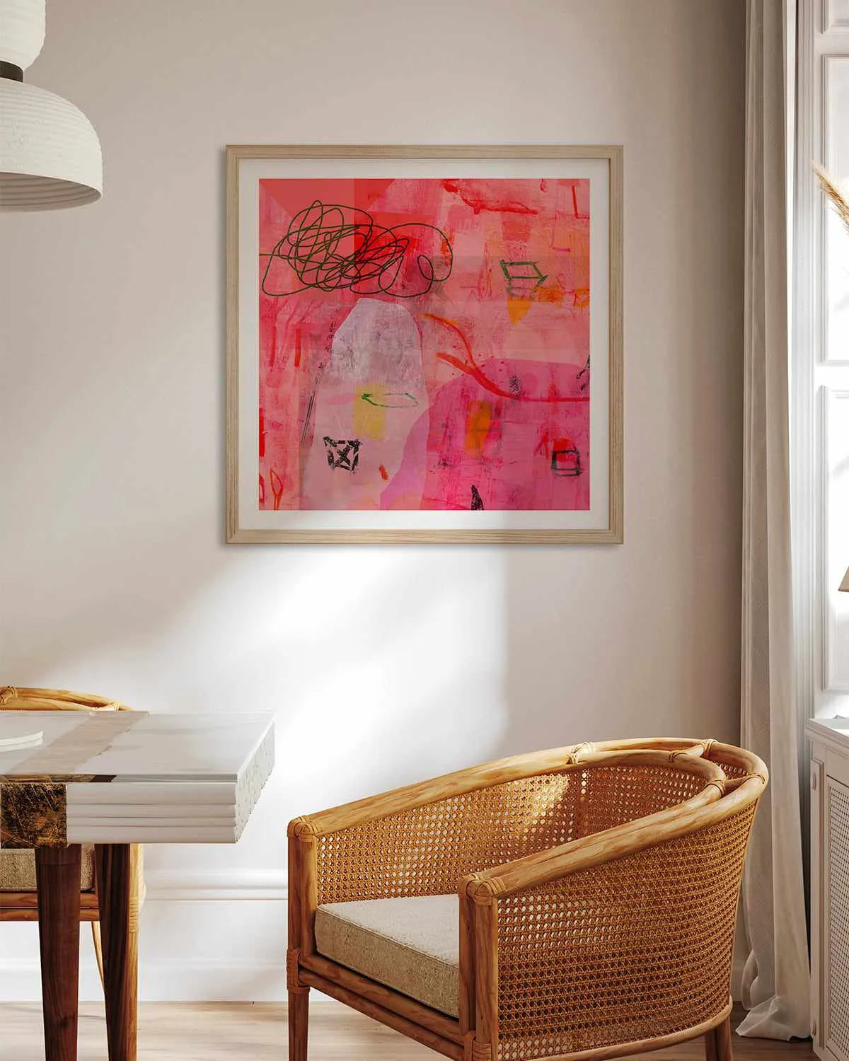 Scarlet Glaze by Antonia Tzenova Art Print from Olive et Oriel where you can shop wallpaper and artworks online