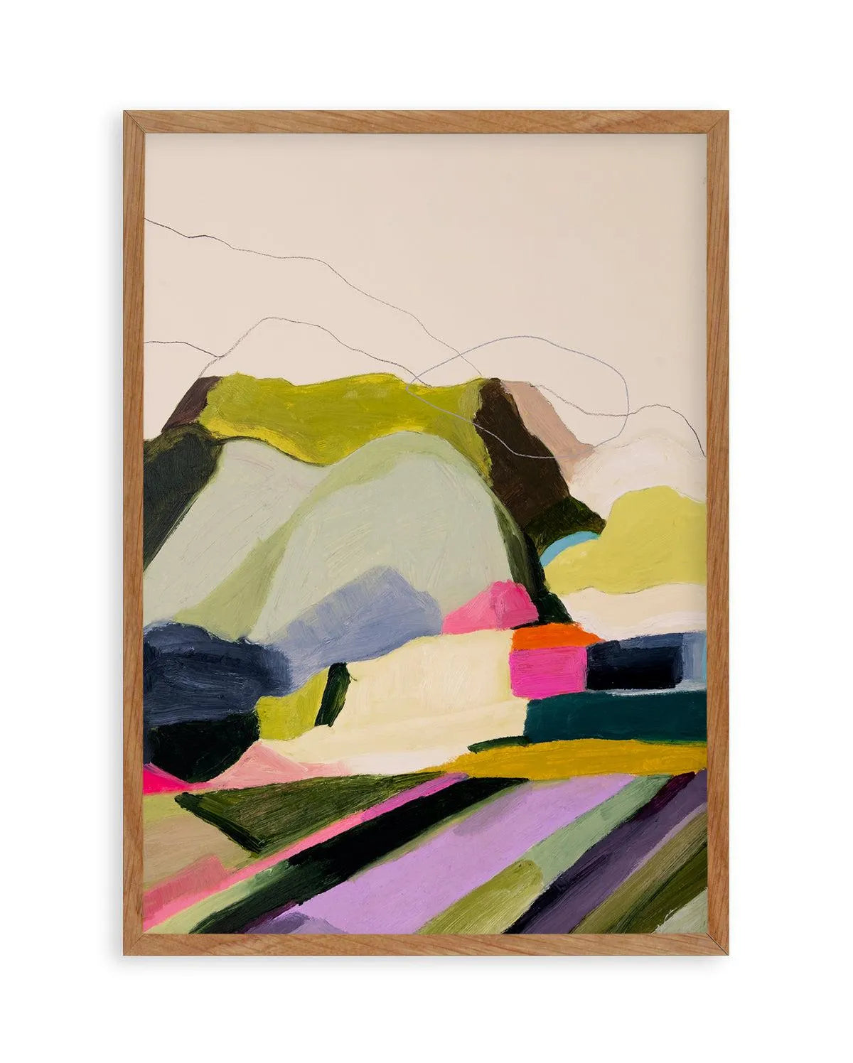 Scents of Lavender by Leigh Viner Art Print-PRINT-Olive et Oriel-Leigh Viner-50x70 cm | 19.6" x 27.5"-Walnut-With White Border-Buy-Australian-Art-Prints-Online-with-Olive-et-Oriel-Your-Artwork-Specialists-Austrailia-Decorate-With-Coastal-Photo-Wall-Art-Prints-From-Our-Beach-House-Artwork-Collection-Fine-Poster-and-Framed-Artwork