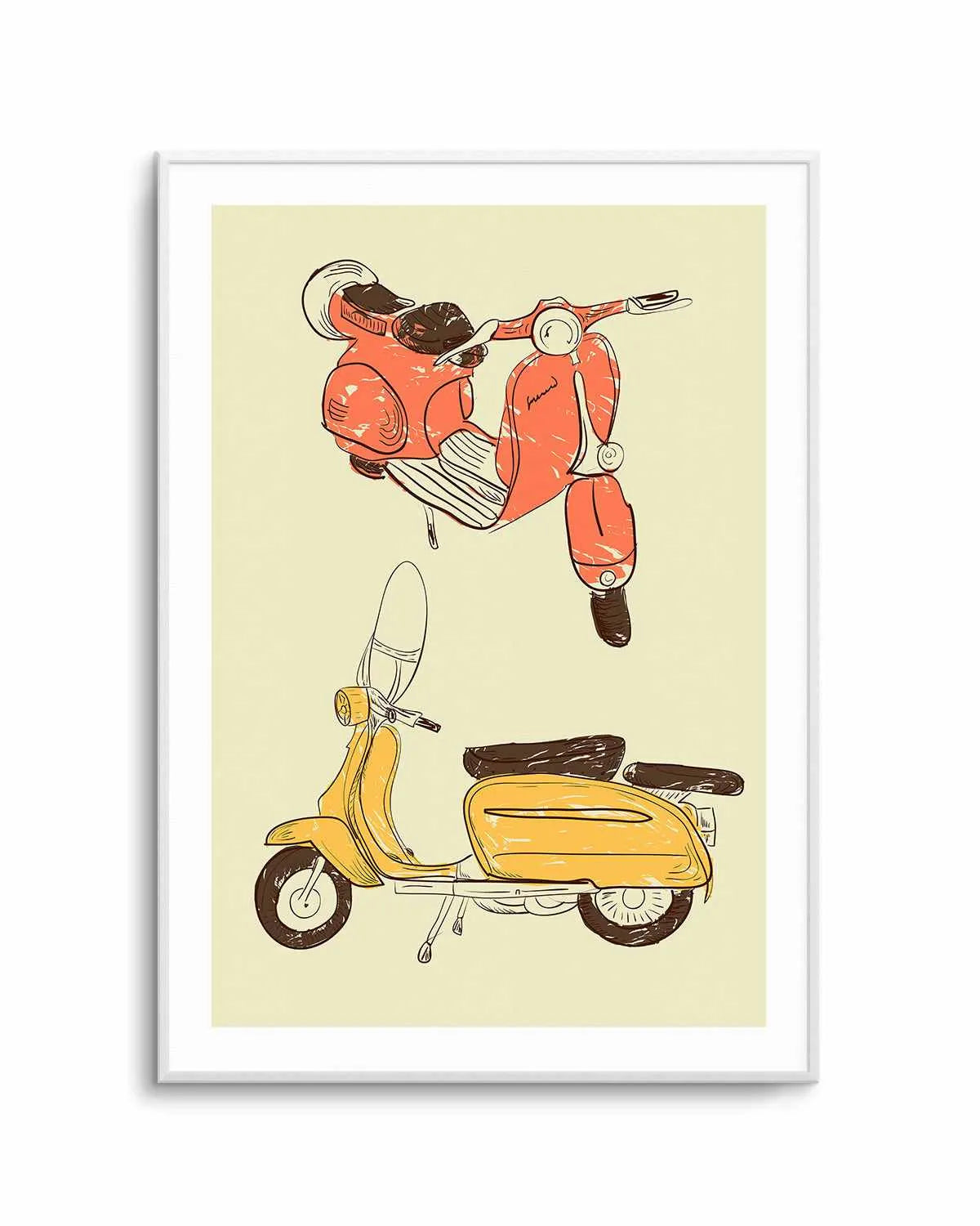 Scooter IV by GraphINC Art Print from Olive et Oriel where you can shop wallpaper and artworks online