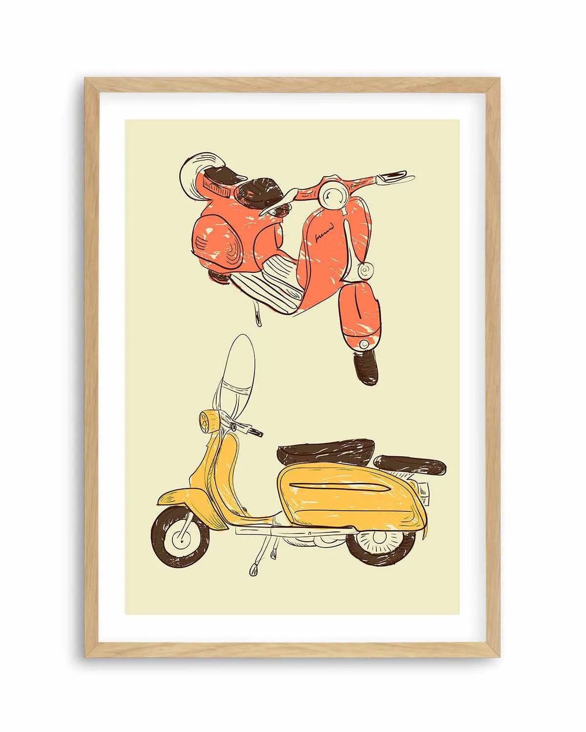 Scooter IV by GraphINC Art Print from Olive et Oriel where you can shop wallpaper and artworks online