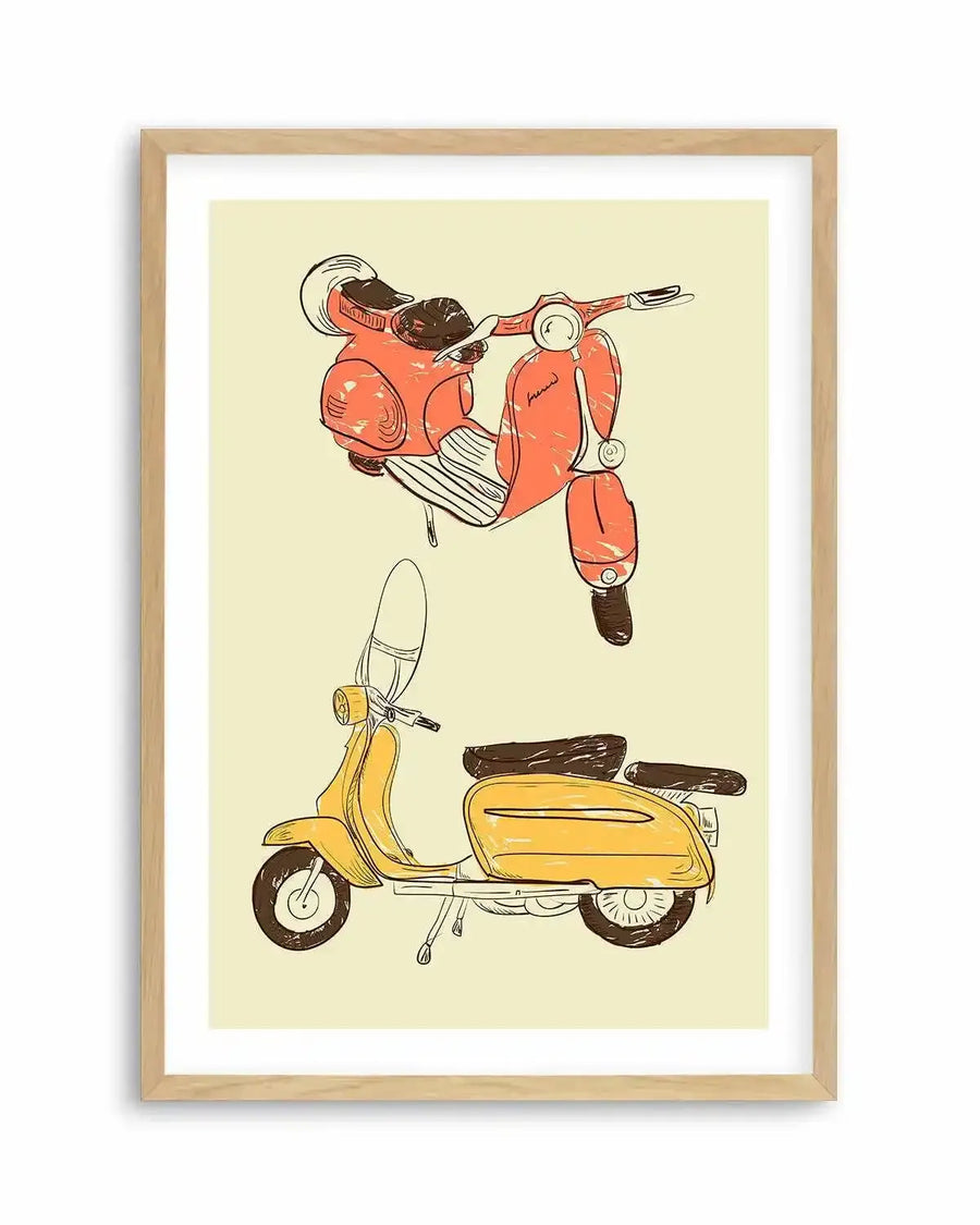 Scooter IV by GraphINC Art Print from Olive et Oriel where you can shop wallpaper and artworks online