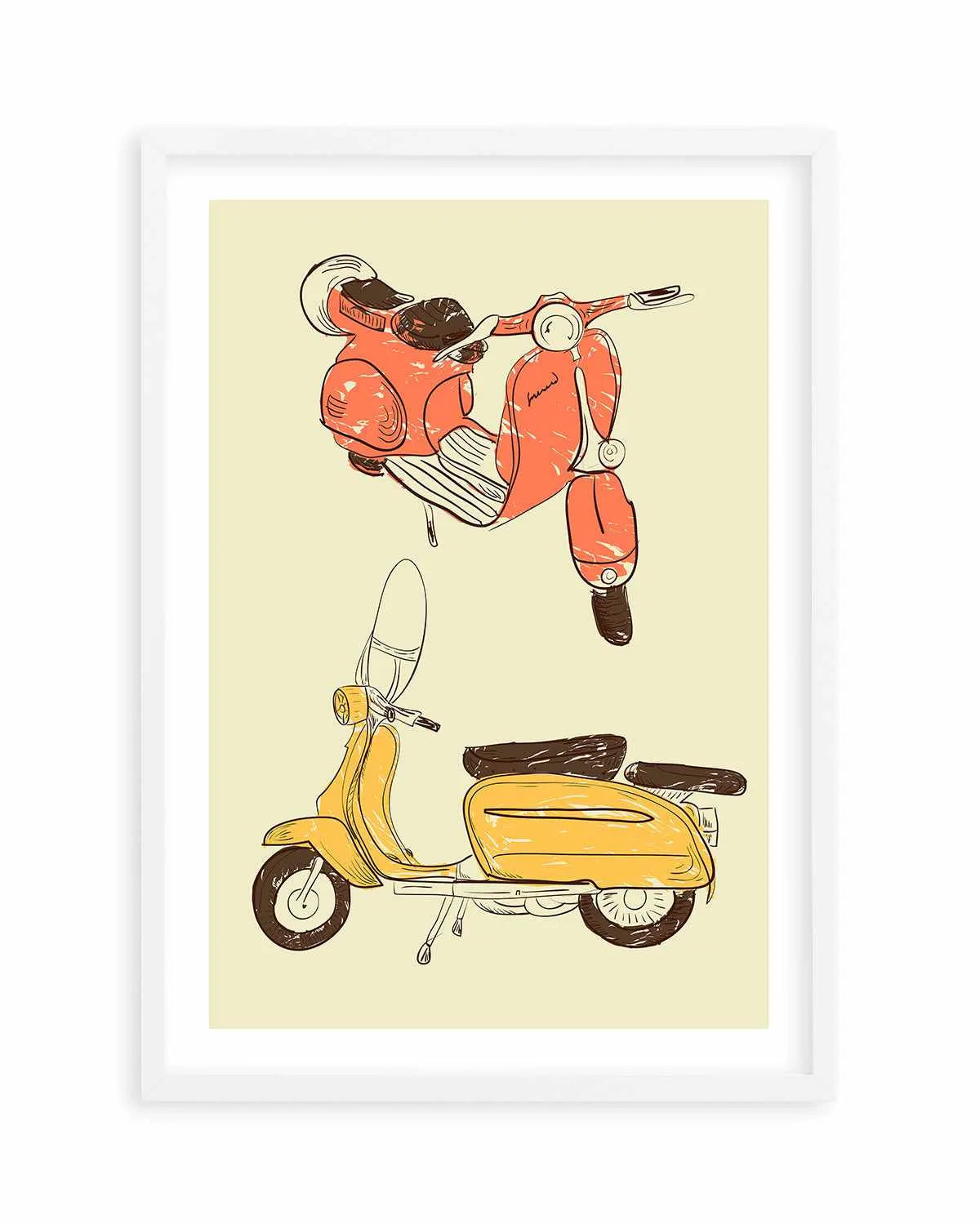 Scooter IV by GraphINC Art Print from Olive et Oriel where you can shop wallpaper and artworks online