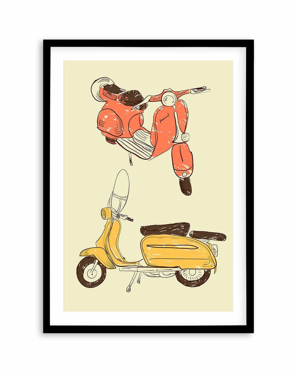Scooter IV by GraphINC Art Print from Olive et Oriel where you can shop wallpaper and artworks online