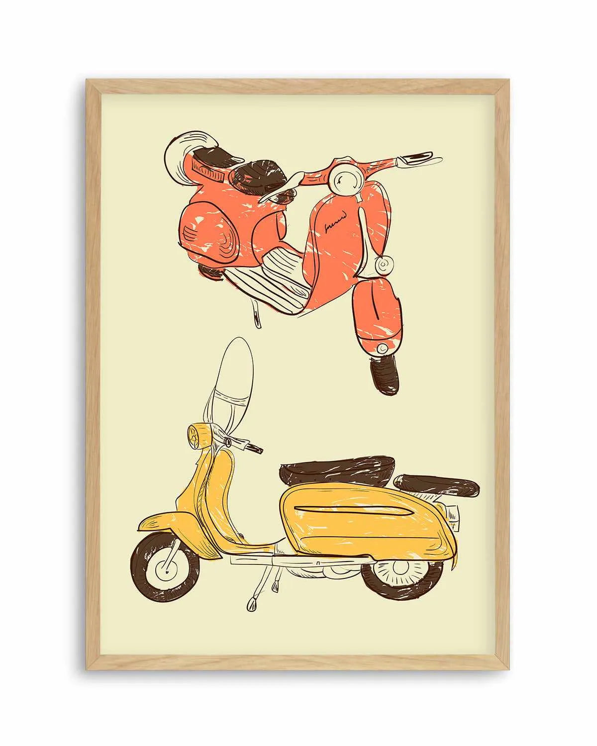 Scooter IV by GraphINC Art Print from Olive et Oriel where you can shop wallpaper and artworks online