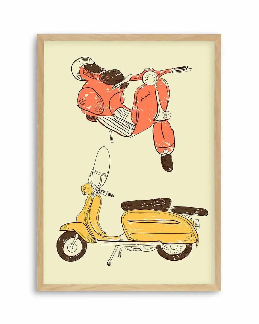 Scooter IV by GraphINC Art Print from Olive et Oriel where you can shop wallpaper and artworks online