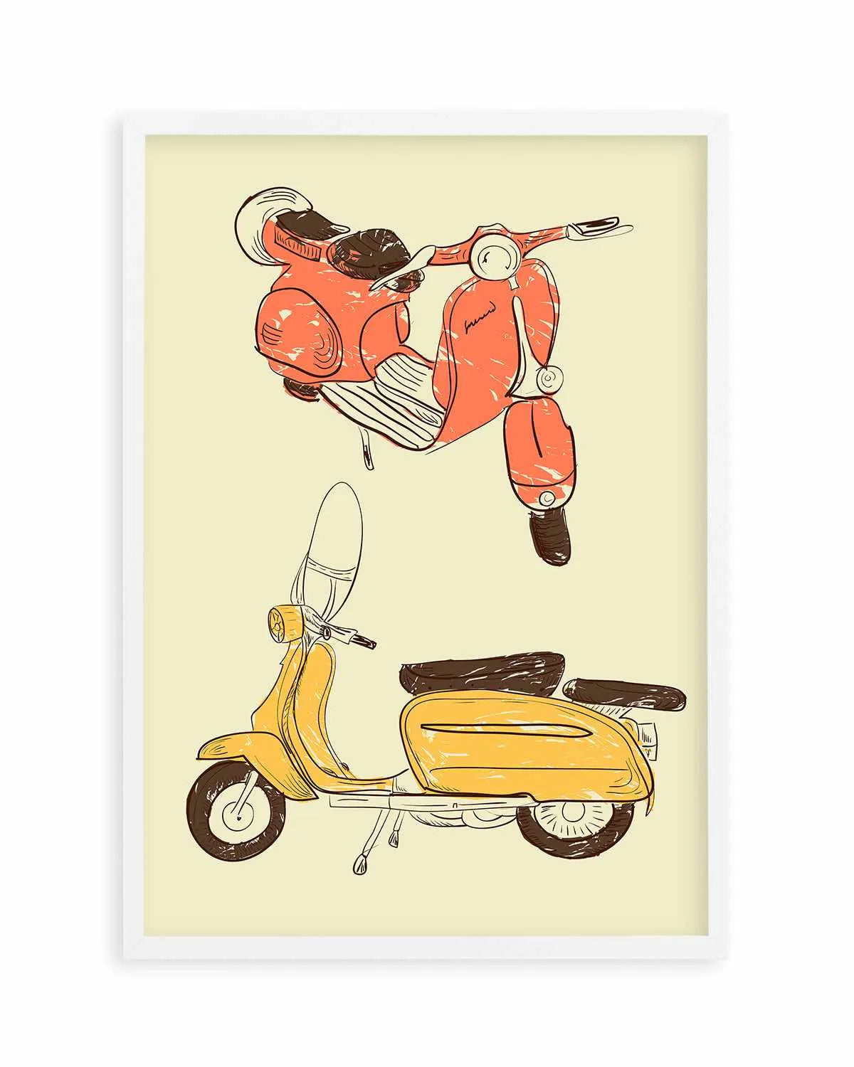 Scooter IV by GraphINC Art Print from Olive et Oriel where you can shop wallpaper and artworks online
