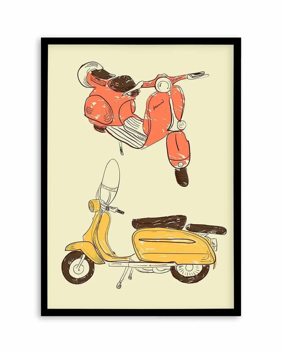 Scooter IV by GraphINC Art Print from Olive et Oriel where you can shop wallpaper and artworks online