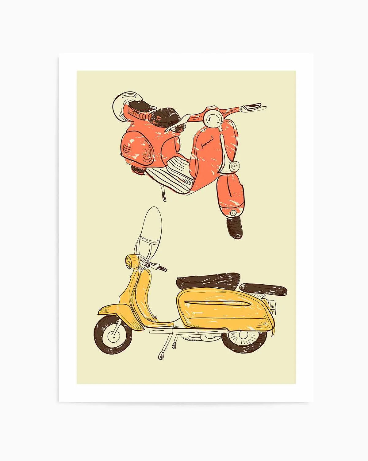 Scooter IV by GraphINC Art Print from Olive et Oriel where you can shop wallpaper and artworks online