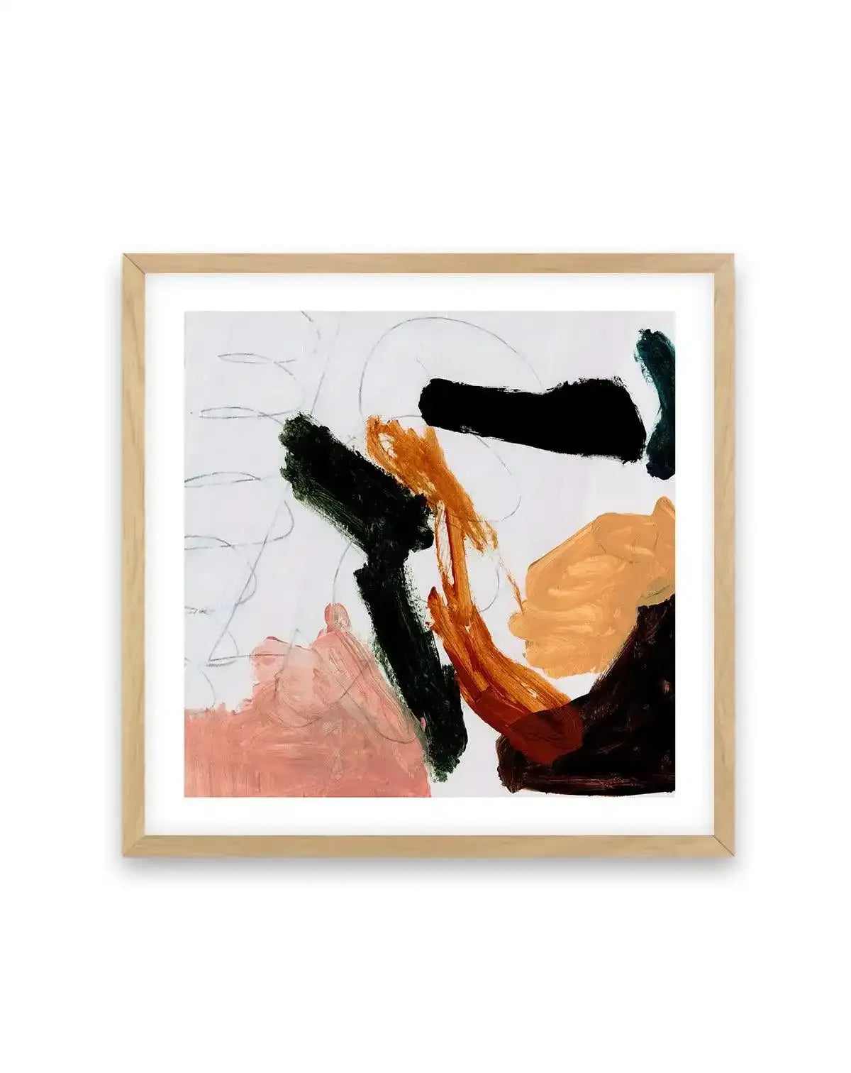 Scorched by Dan Hobday Art Print-PRINT-Olive et Oriel-Dan Hobday-70x70 cm | 27.5" x 27.5"-Oak-With White Border-Buy-Australian-Art-Prints-Online-with-Olive-et-Oriel-Your-Artwork-Specialists-Austrailia-Decorate-With-Coastal-Photo-Wall-Art-Prints-From-Our-Beach-House-Artwork-Collection-Fine-Poster-and-Framed-Artwork