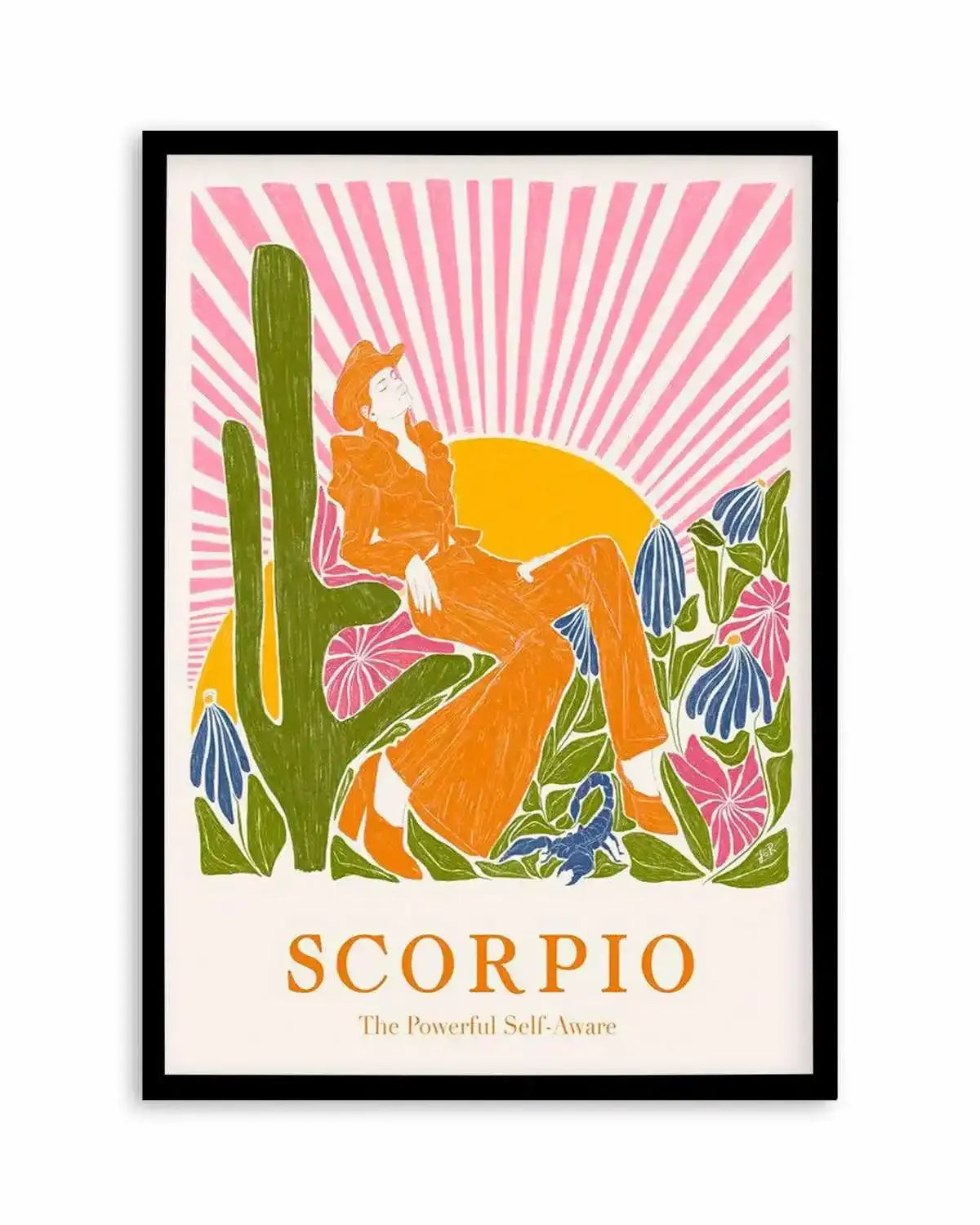 Scorpio By Jenny Liz Rome Art Print from Olive et Oriel where you can shop wallpaper and artworks online