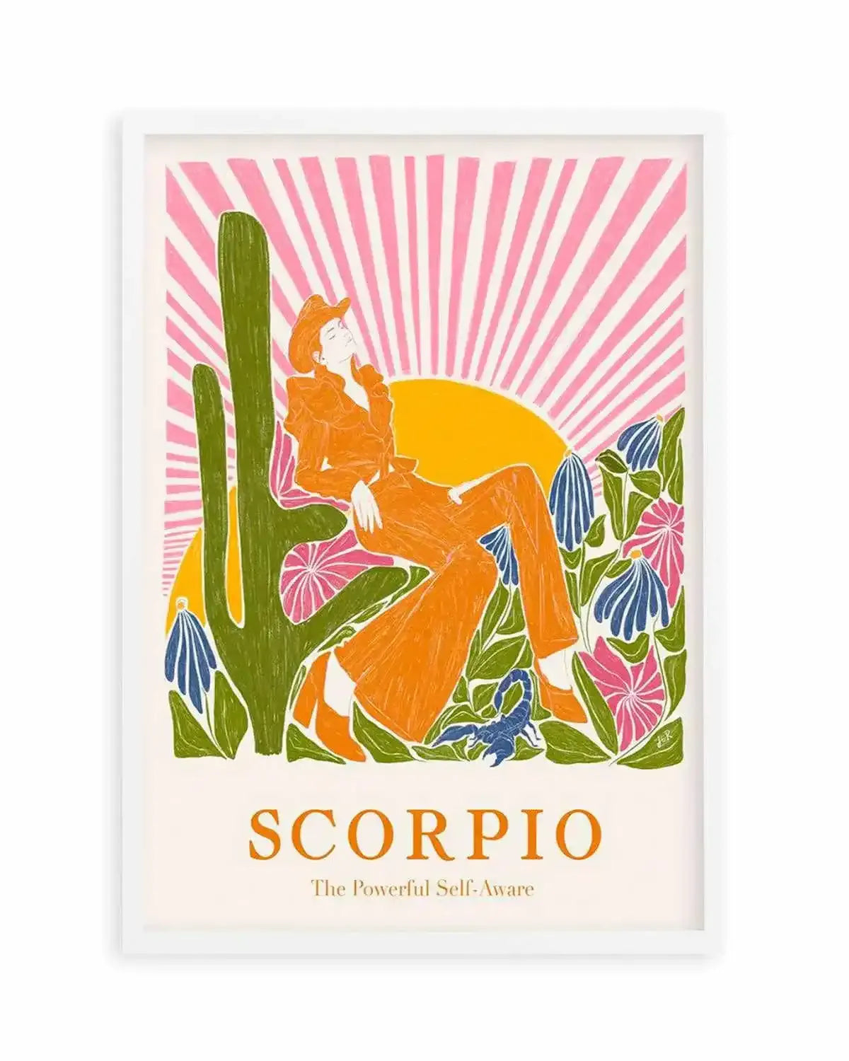 Scorpio By Jenny Liz Rome Art Print from Olive et Oriel where you can shop wallpaper and artworks online