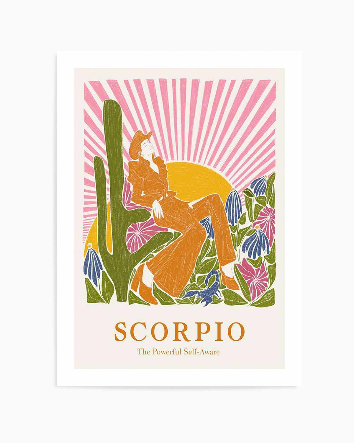 Scorpio By Jenny Liz Rome Art Print