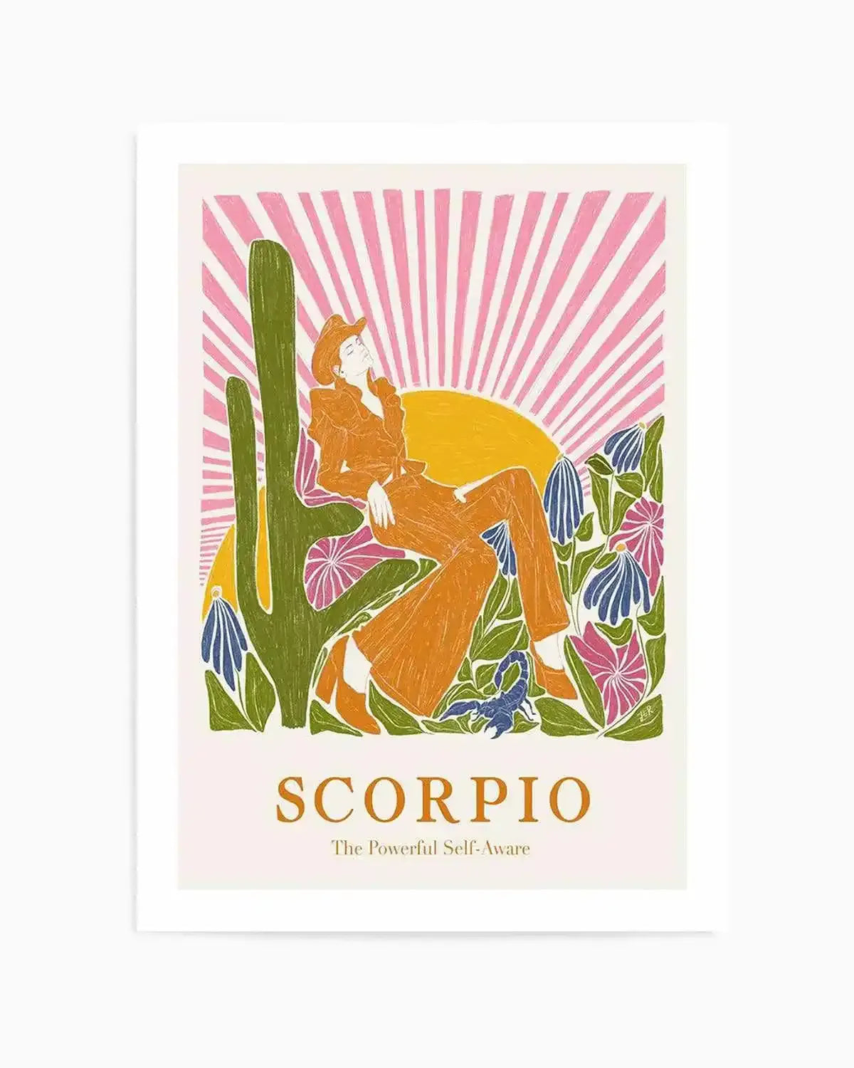 Scorpio By Jenny Liz Rome Art Print from Olive et Oriel where you can shop wallpaper and artworks online