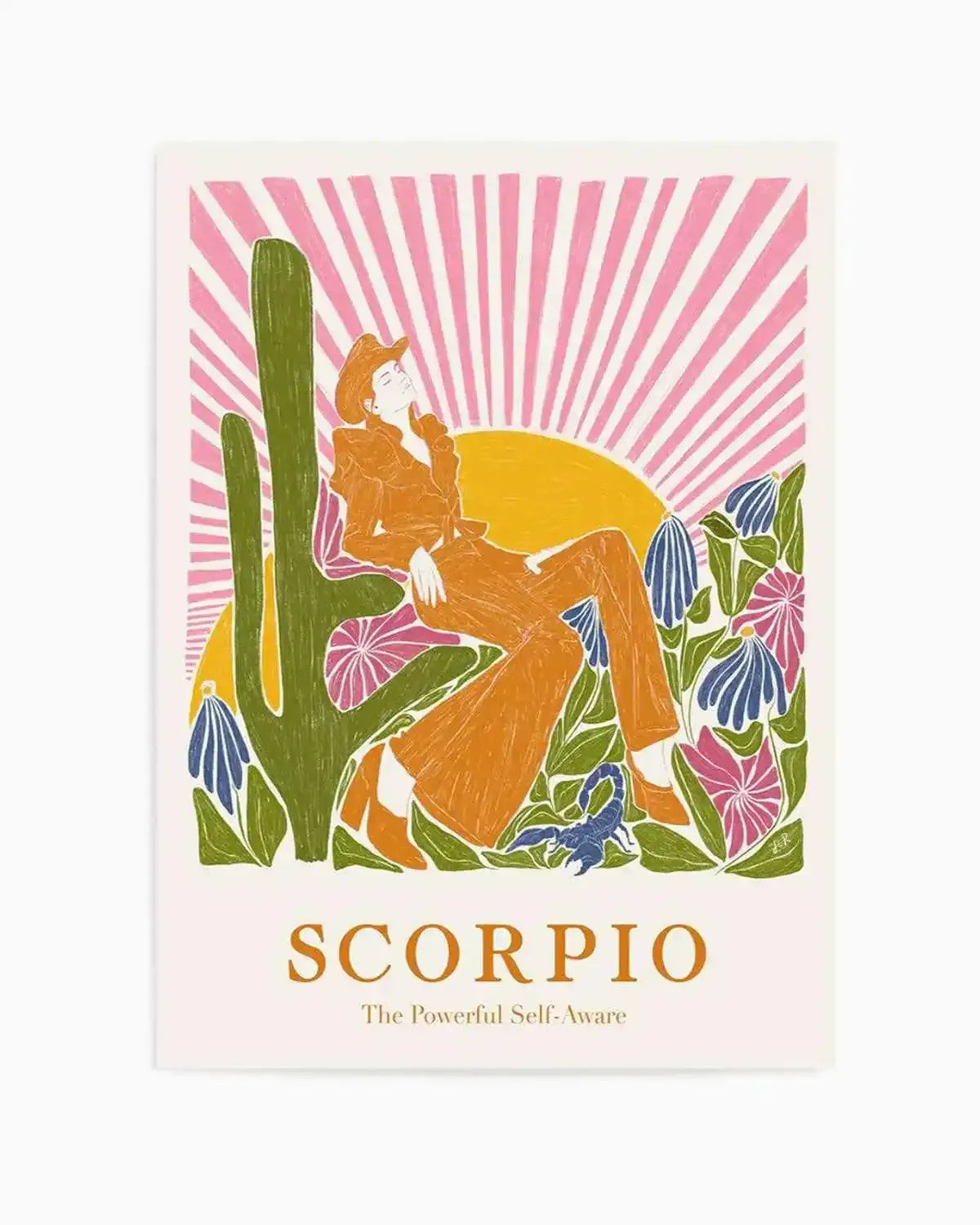 Scorpio By Jenny Liz Rome Art Print from Olive et Oriel where you can shop wallpaper and artworks online