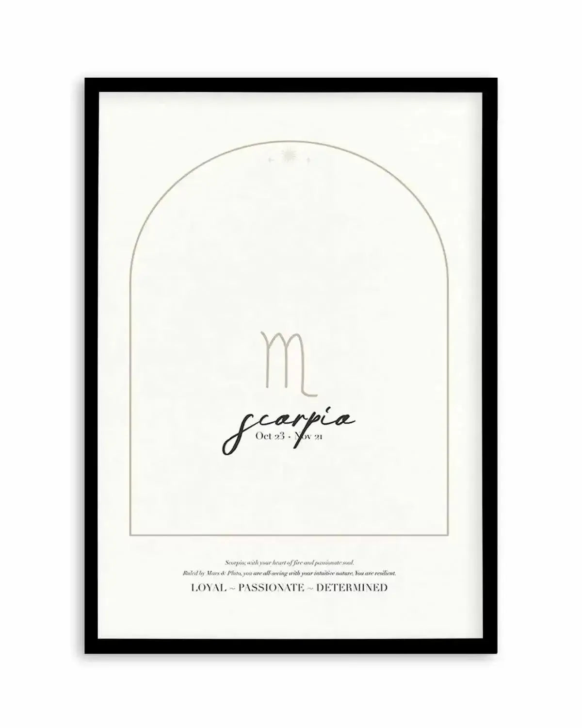 Scorpio Star Sign Art Print from Olive et Oriel where you can shop wallpaper and artworks online
