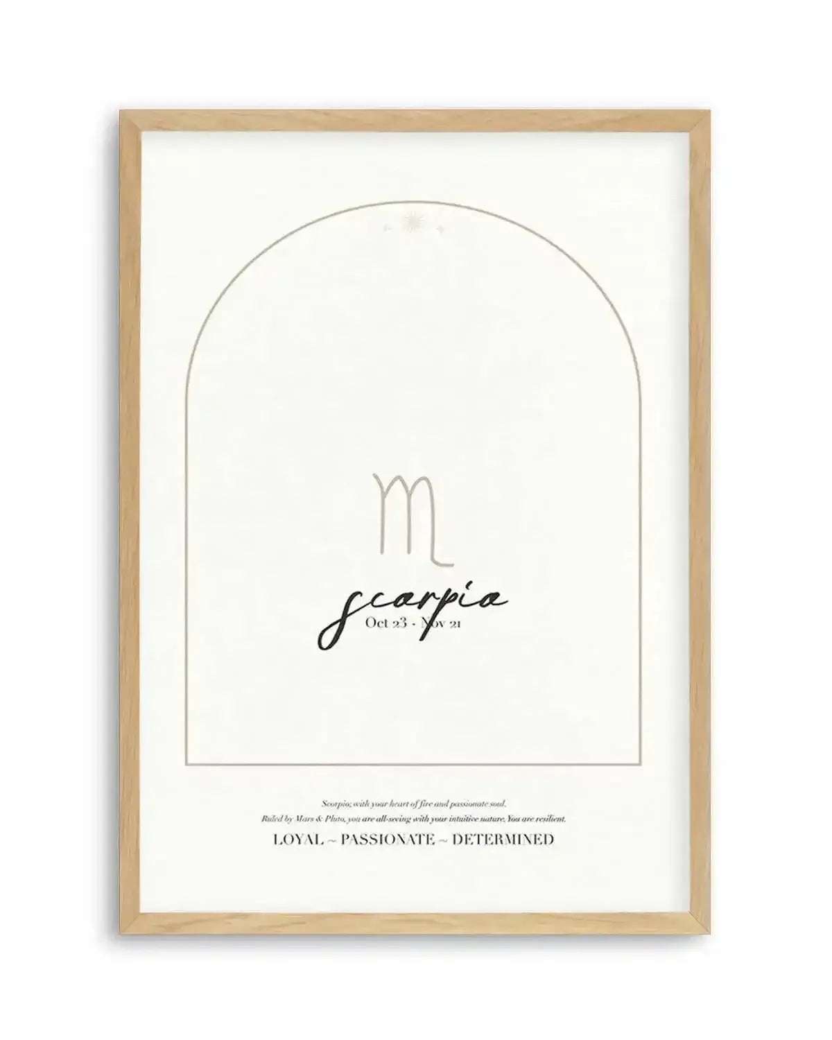 Scorpio Star Sign Art Print from Olive et Oriel where you can shop wallpaper and artworks online