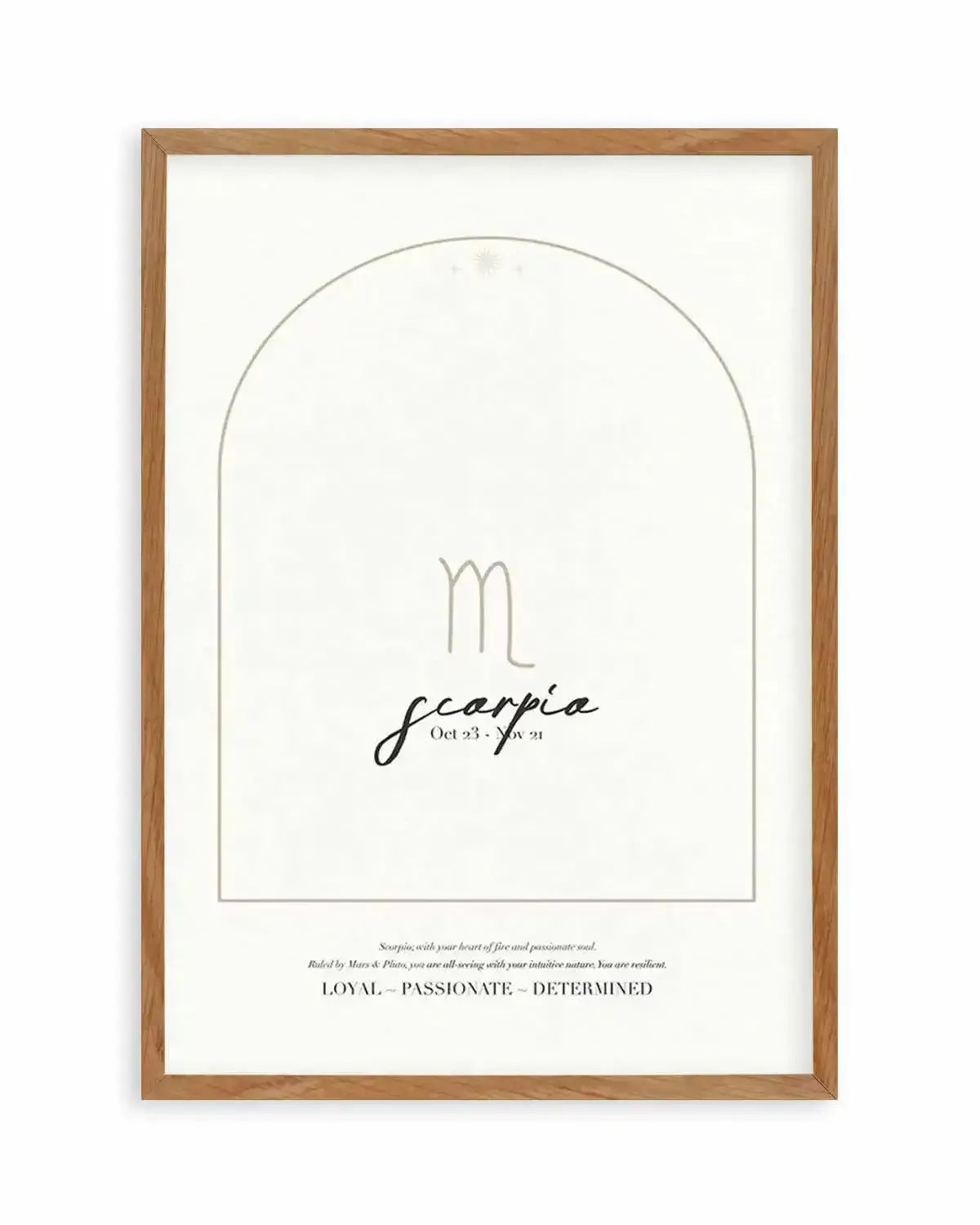Scorpio Star Sign Art Print from Olive et Oriel where you can shop wallpaper and artworks online