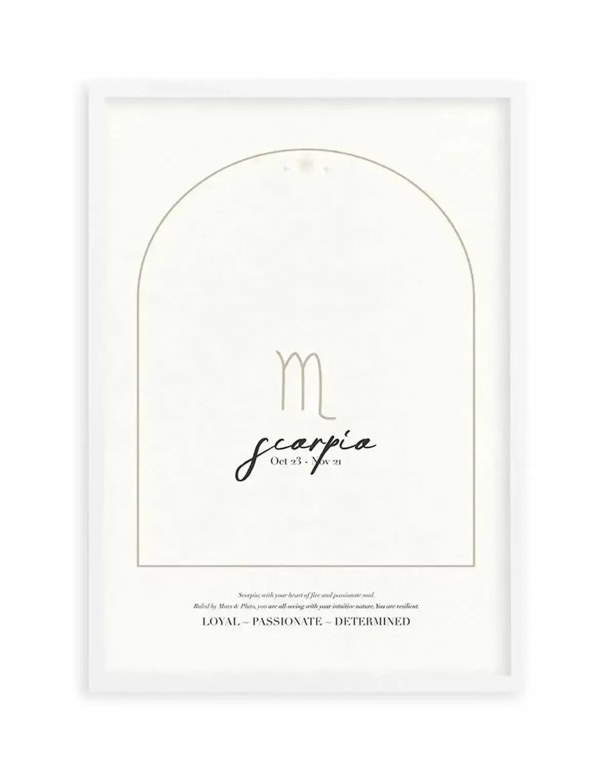 Scorpio Star Sign Art Print from Olive et Oriel where you can shop wallpaper and artworks online